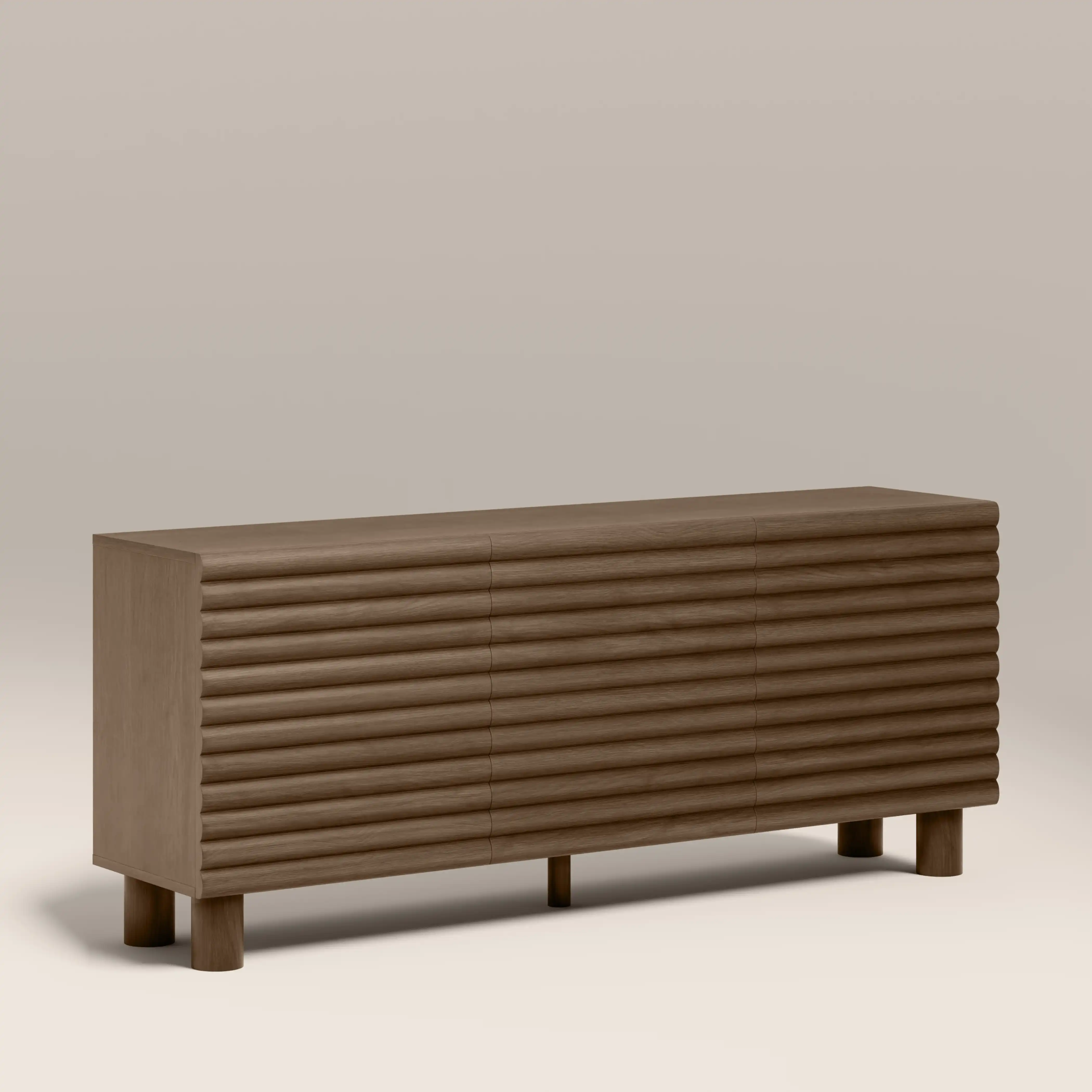 Raphael 3 Door Wooden Sideboard | Walnut - Image 3