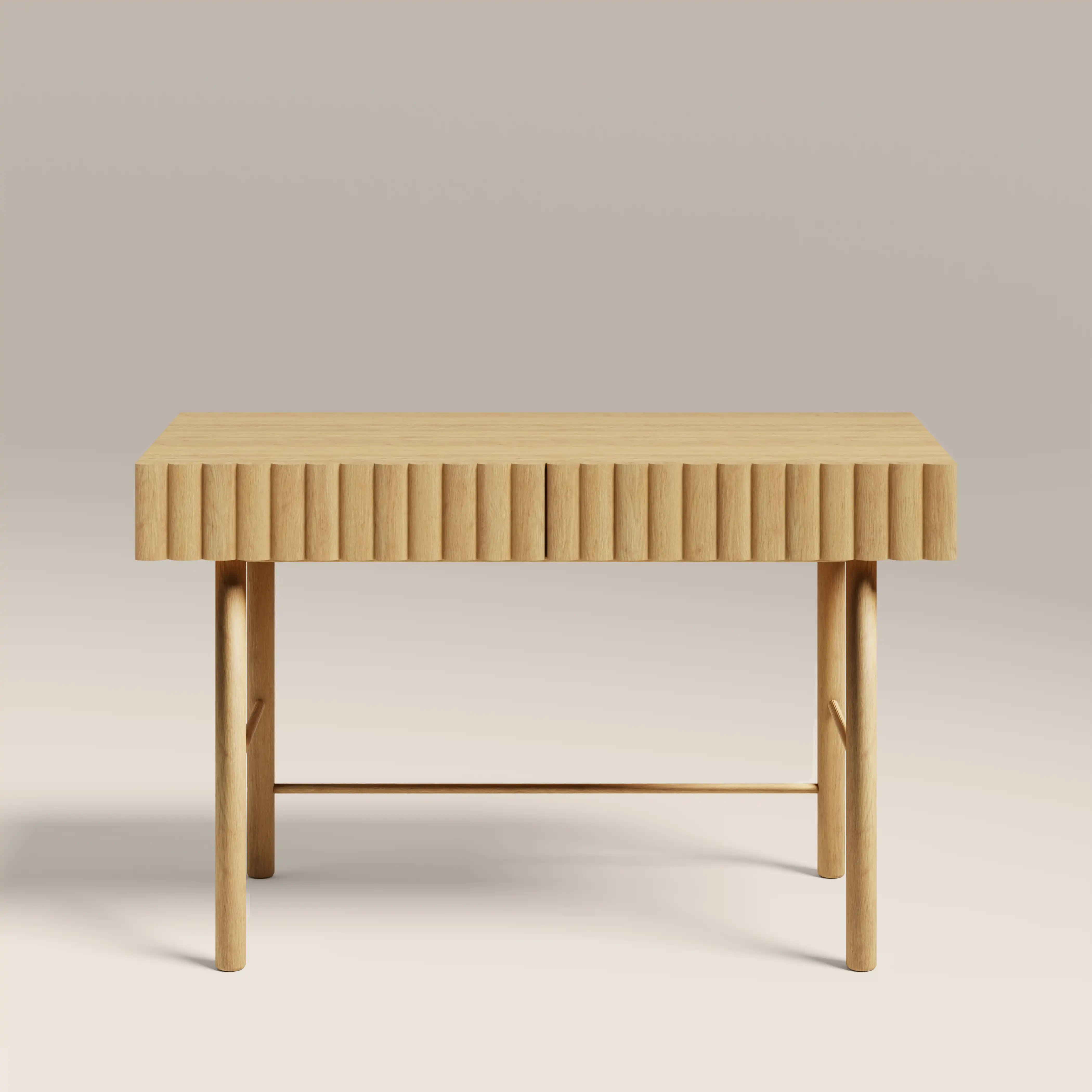 Raphael 2 Drawer Wooden Desk | Oak