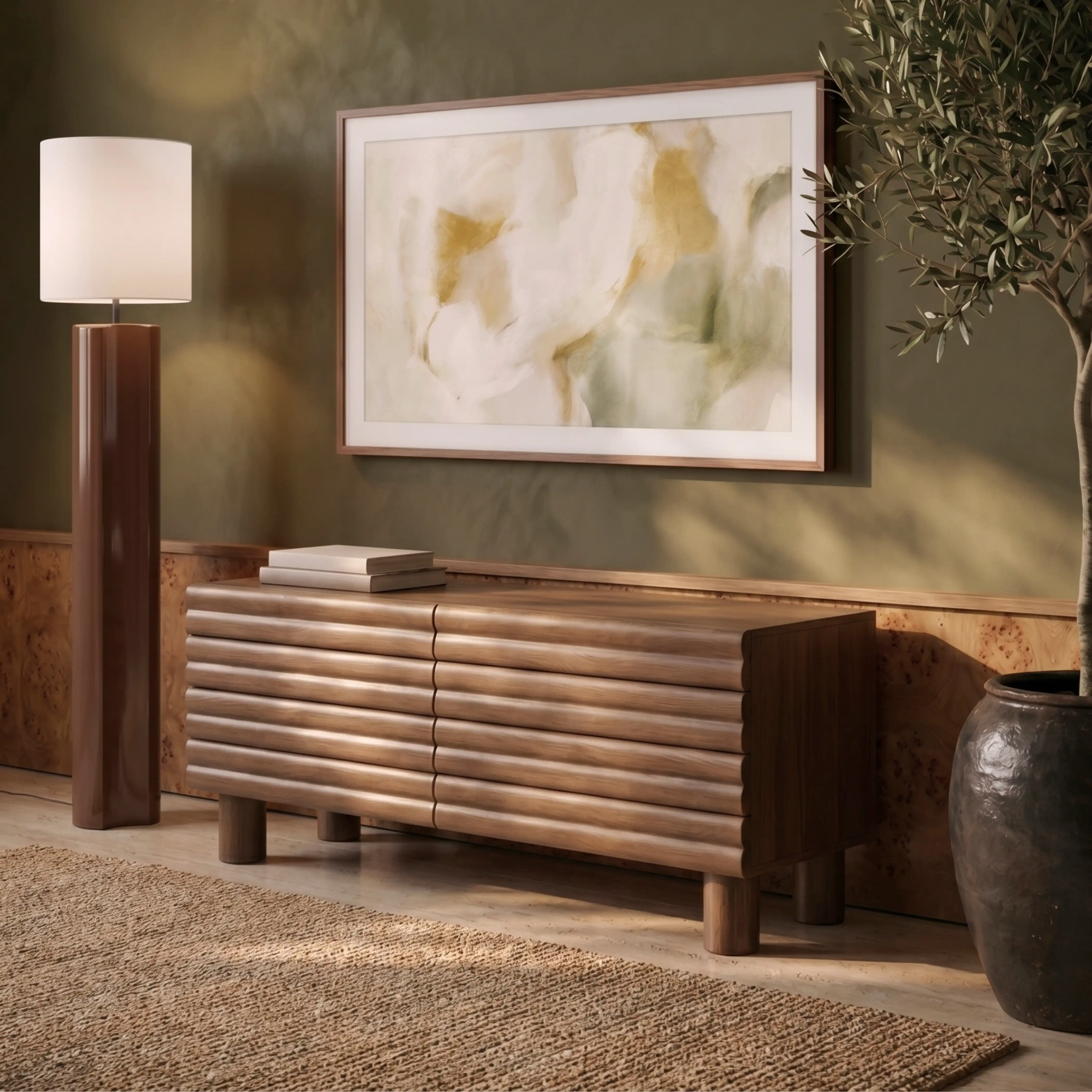 Raphael Wooden TV Stand | Walnut - Image 2