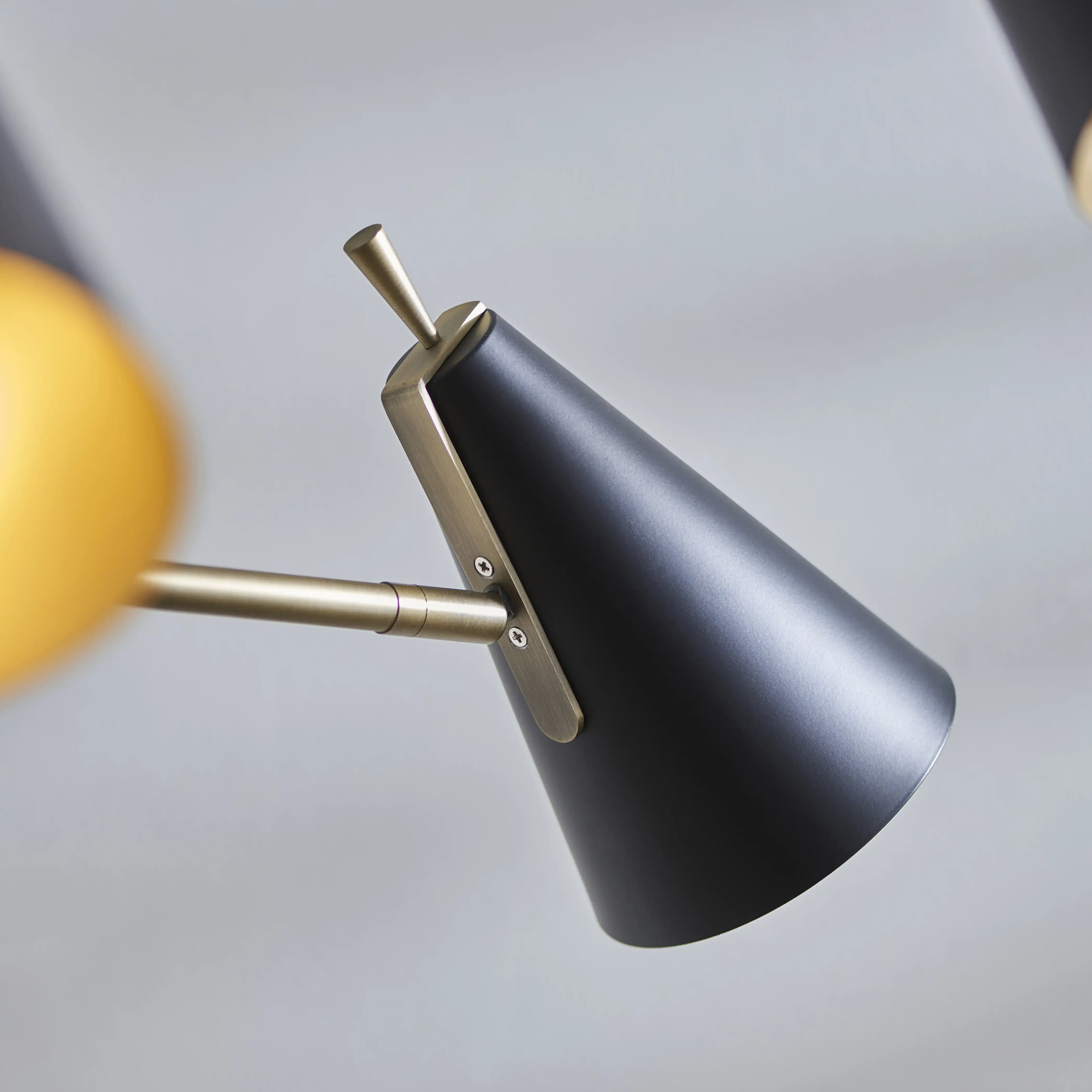 Reece 6 Light Pendant Light | Brass & Black - Image 5