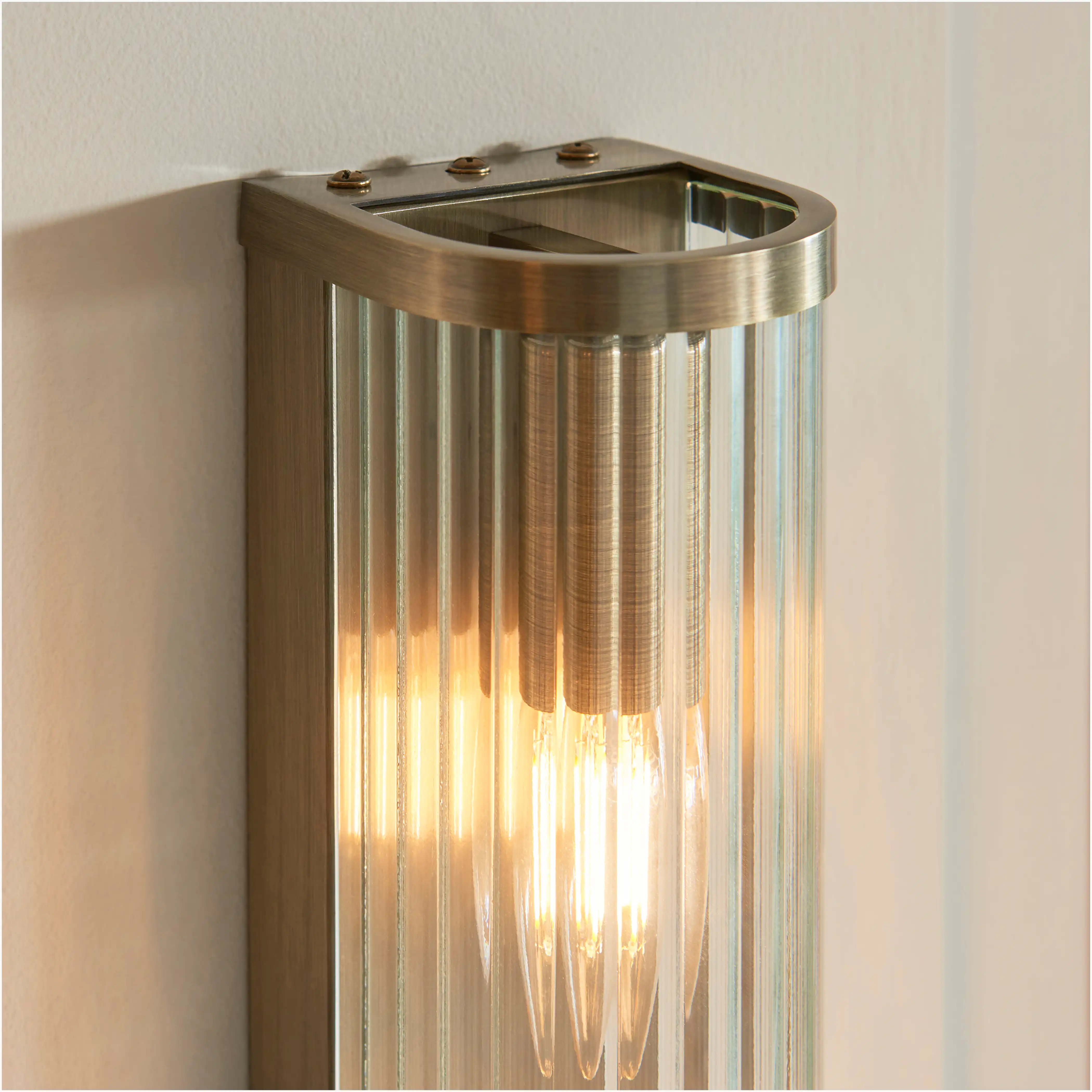 Ridgeton 2 Light Wall Light | Brass - Image 4