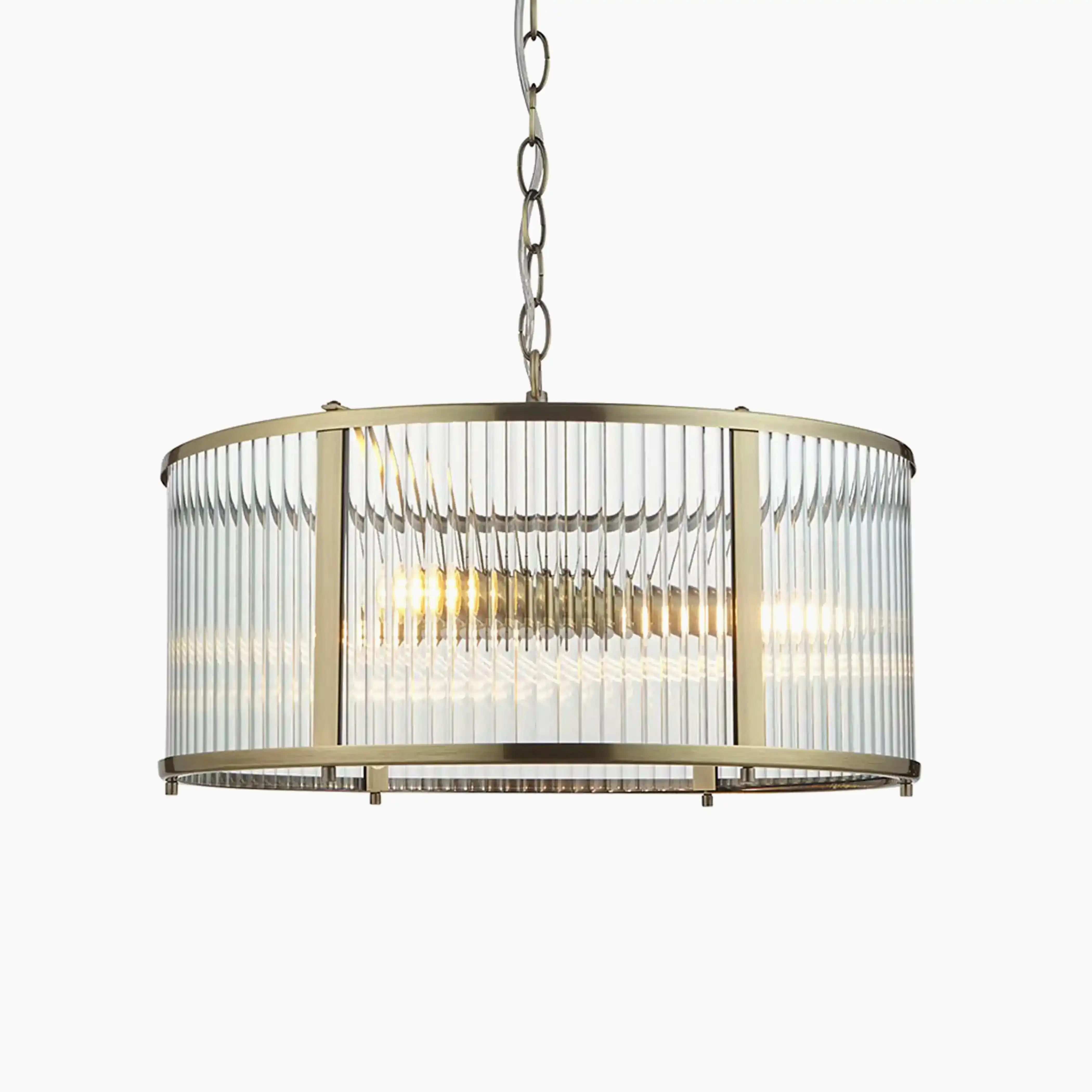 Ridgeton 3 Light Pendant Light | Brass - Image 2