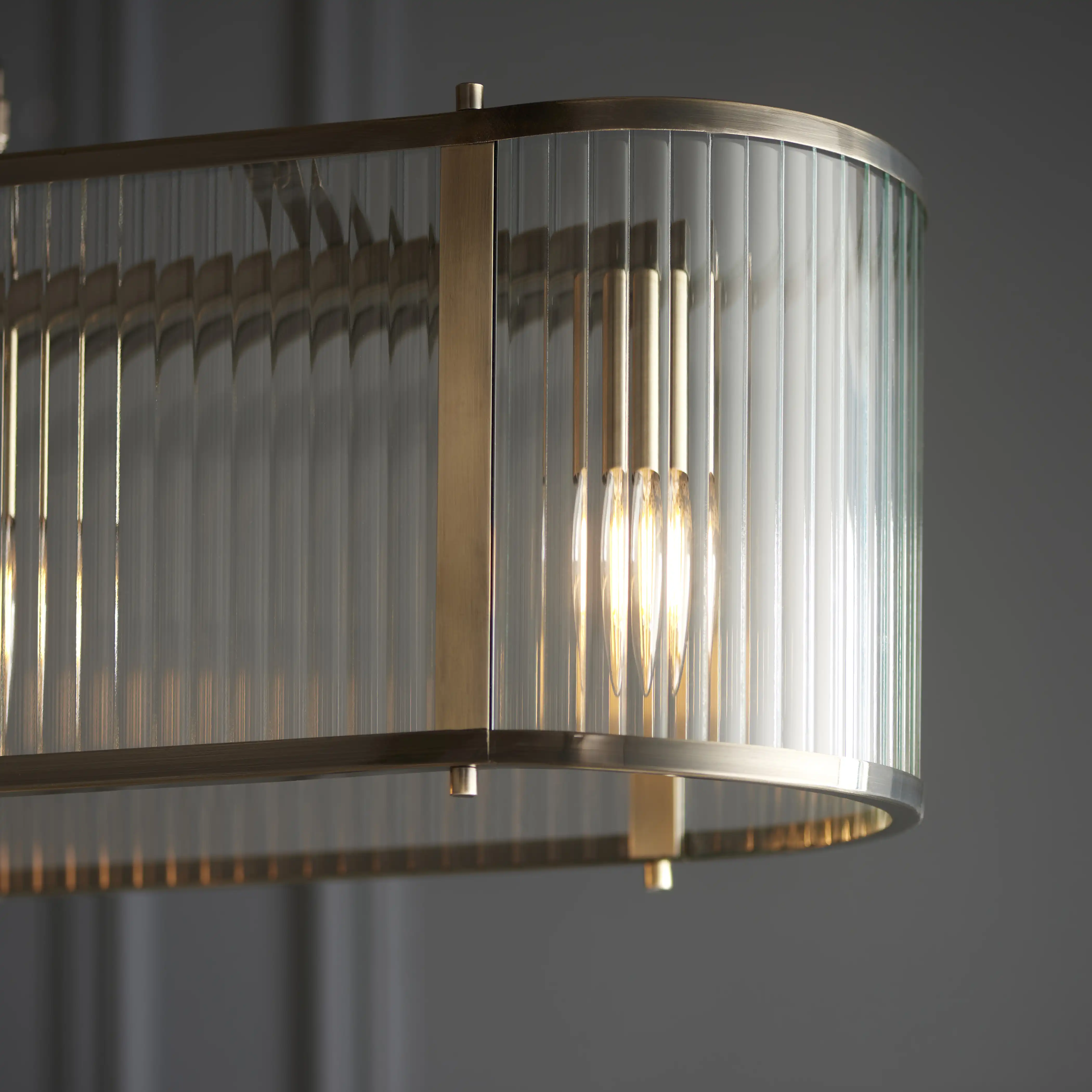 Ridgeton 4 Light Pendant Light | Brass - Image 3