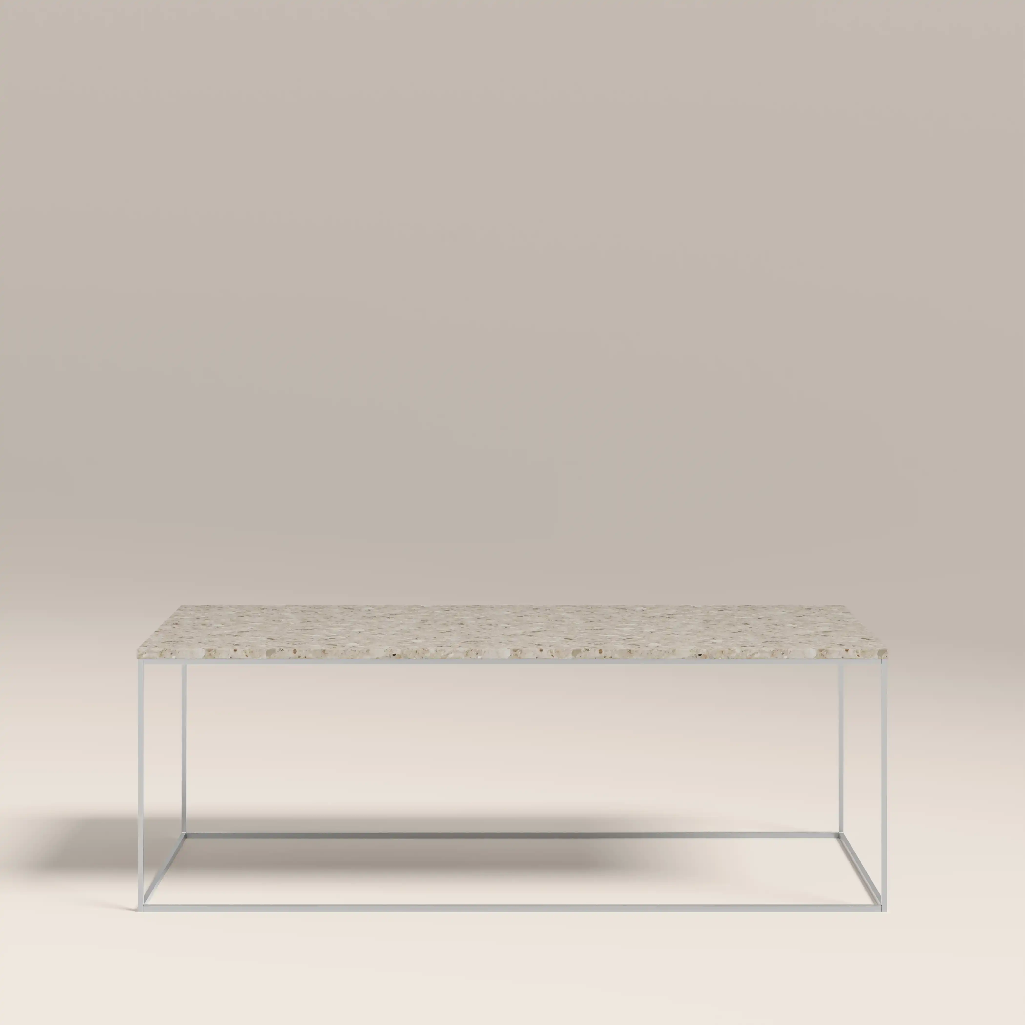 Root Rectangle Coffee Table | Latte Riverstone Marble