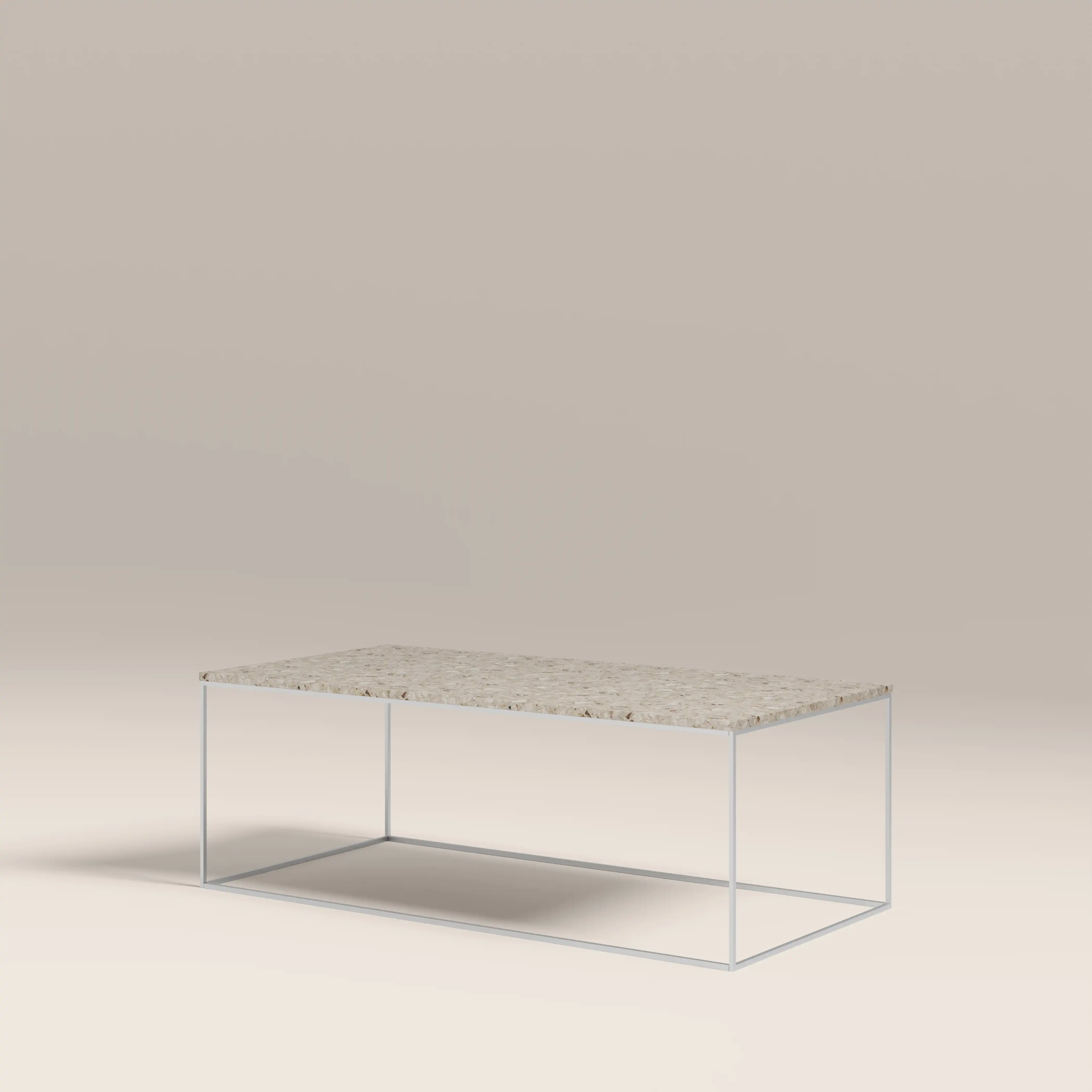 Root Rectangle Coffee Table | Latte Riverstone Marble - Image 5