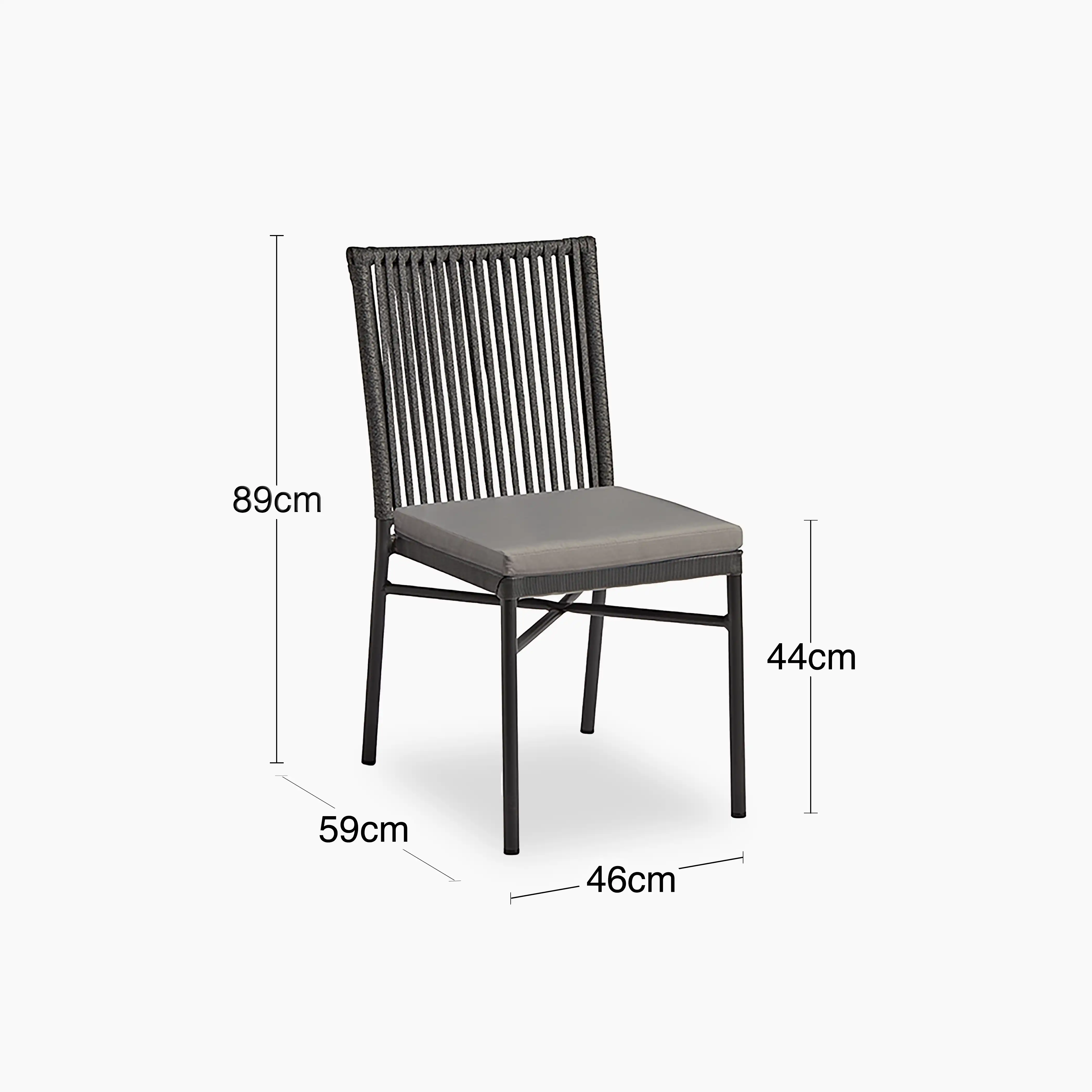Rowan Carver Dining Chair | Dark Grey - Image 4