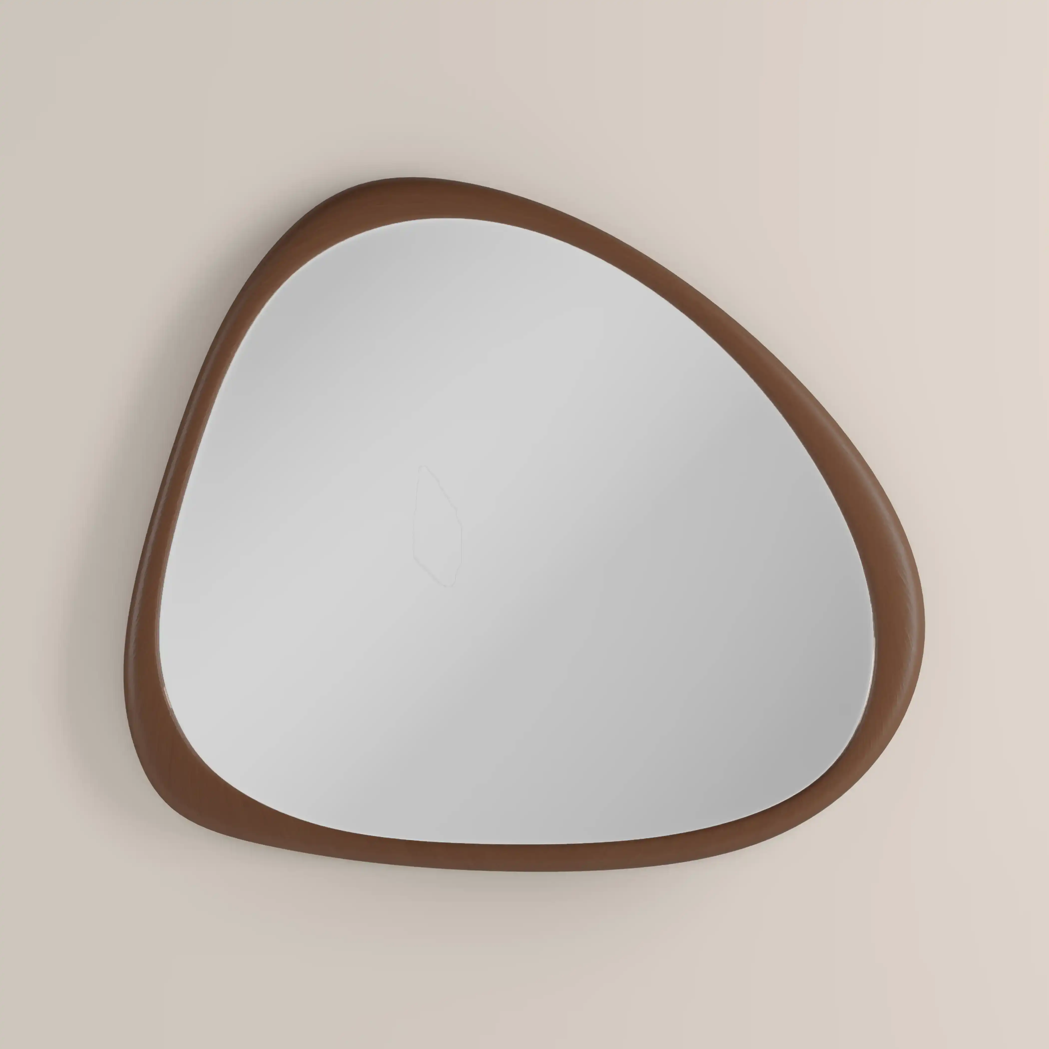 Sable Pond Wall Mirror, 94 x 76 cm | Walnut