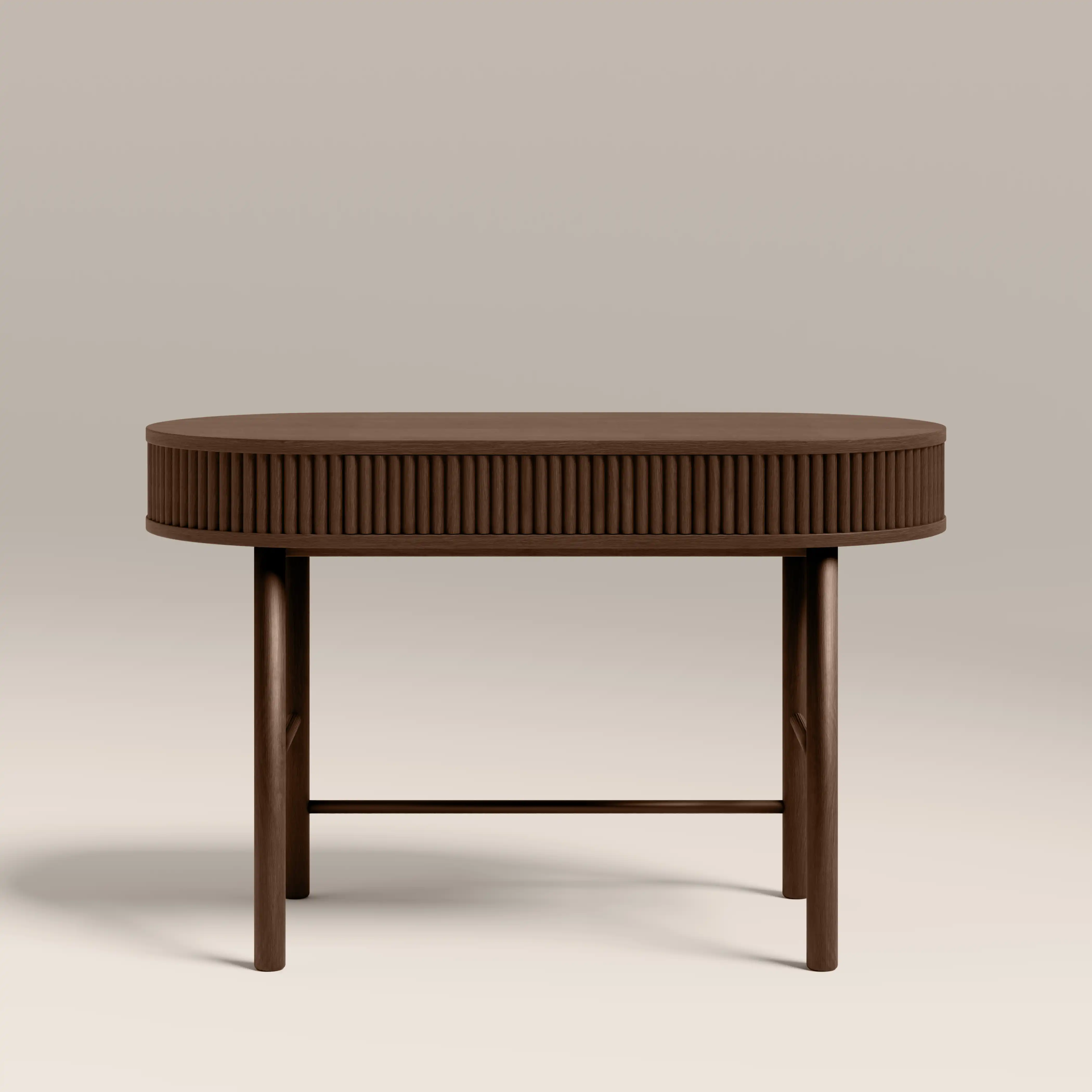 Santana Wooden Desk | Smoked Walnut