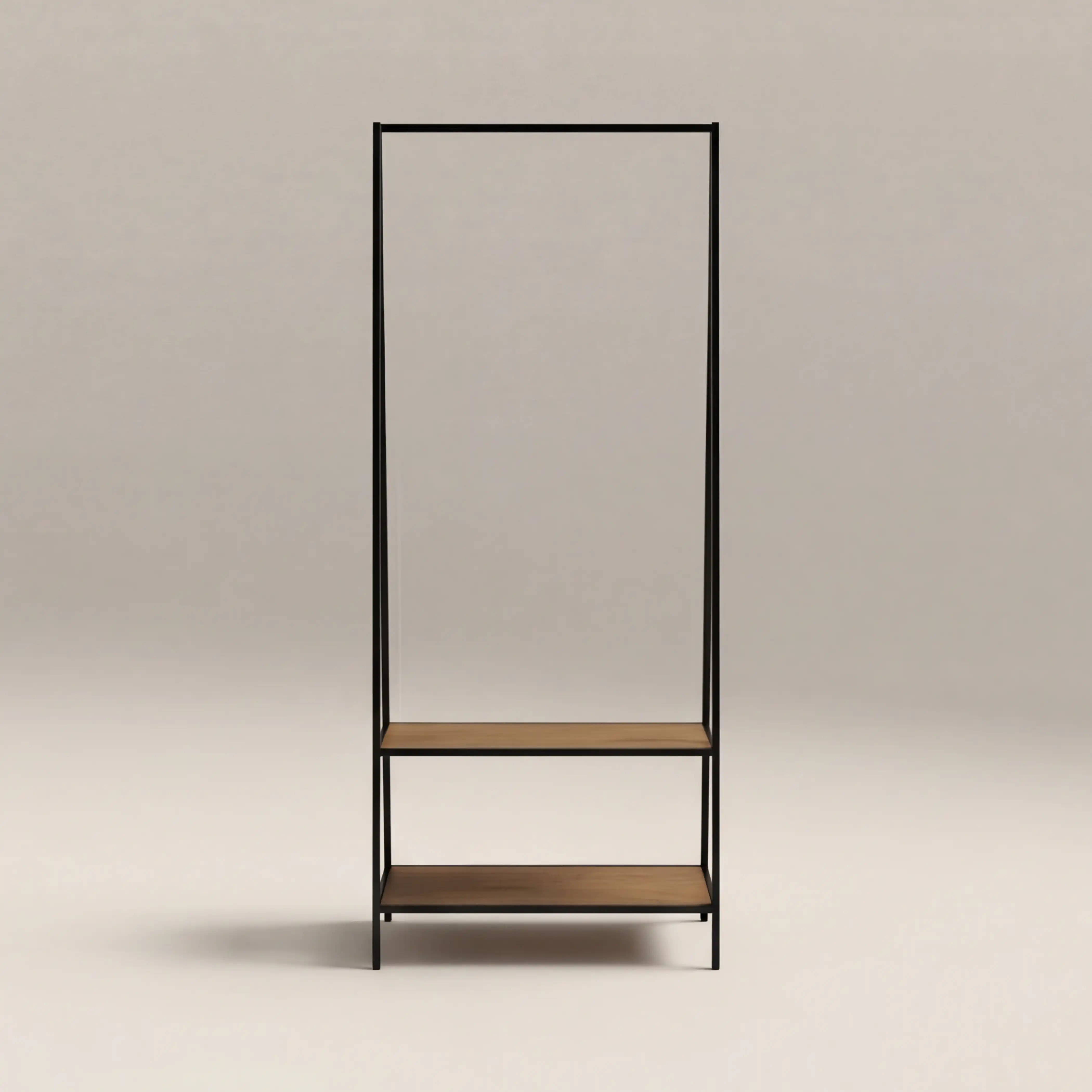 Seaford Clothing Rack | Oak & Black - Image 4