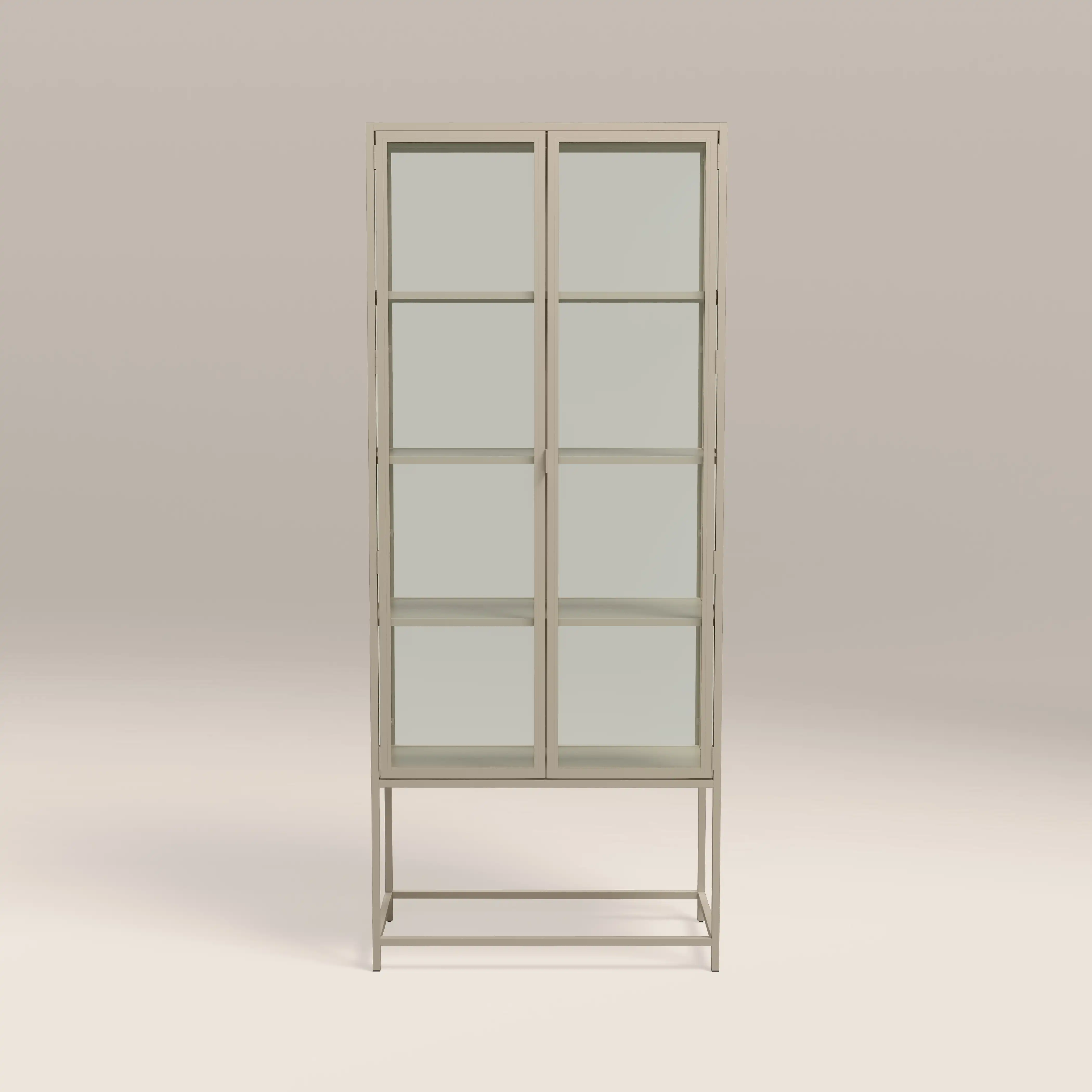 Seaford Display Cabinet | Taupe