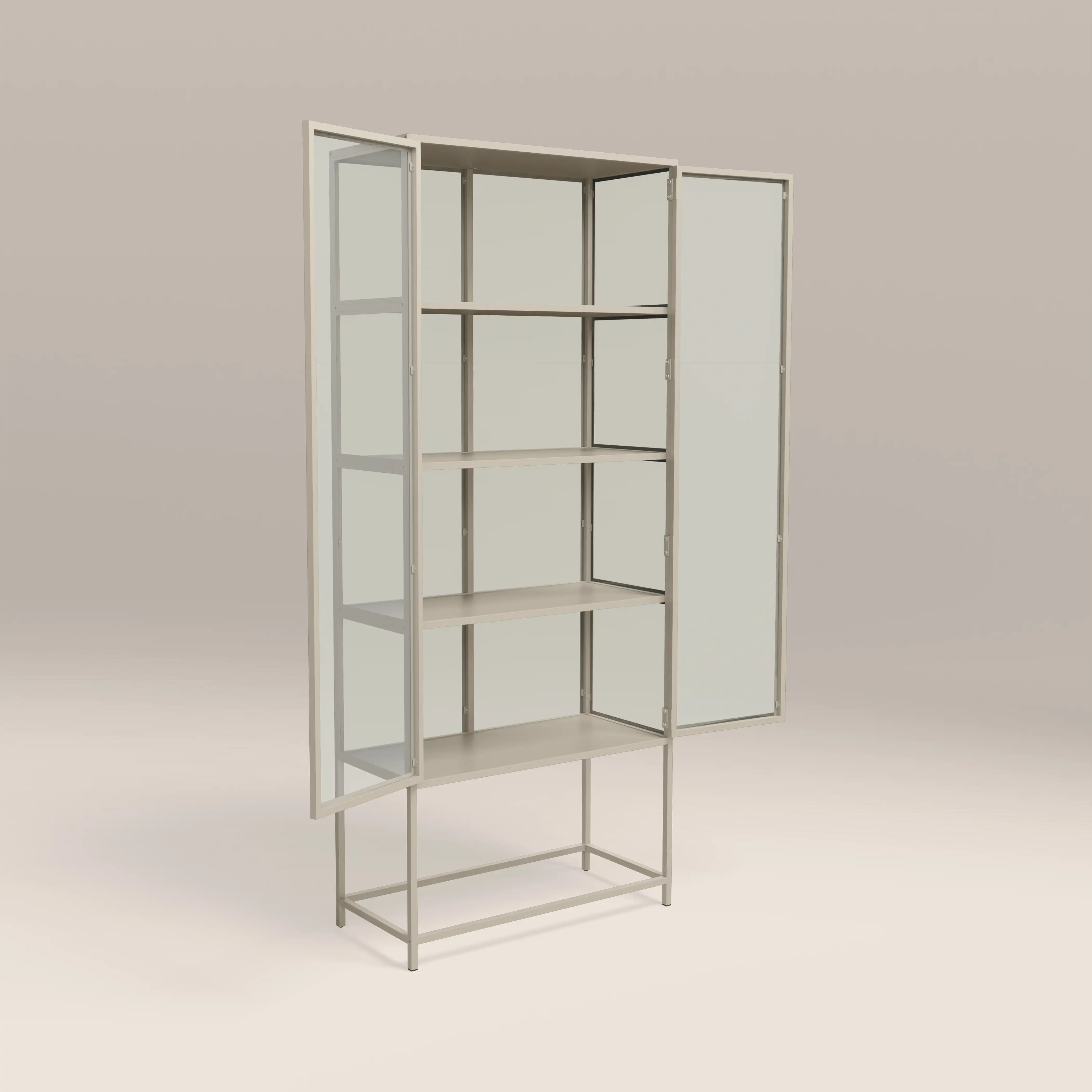 Seaford Display Cabinet | Taupe - Image 2