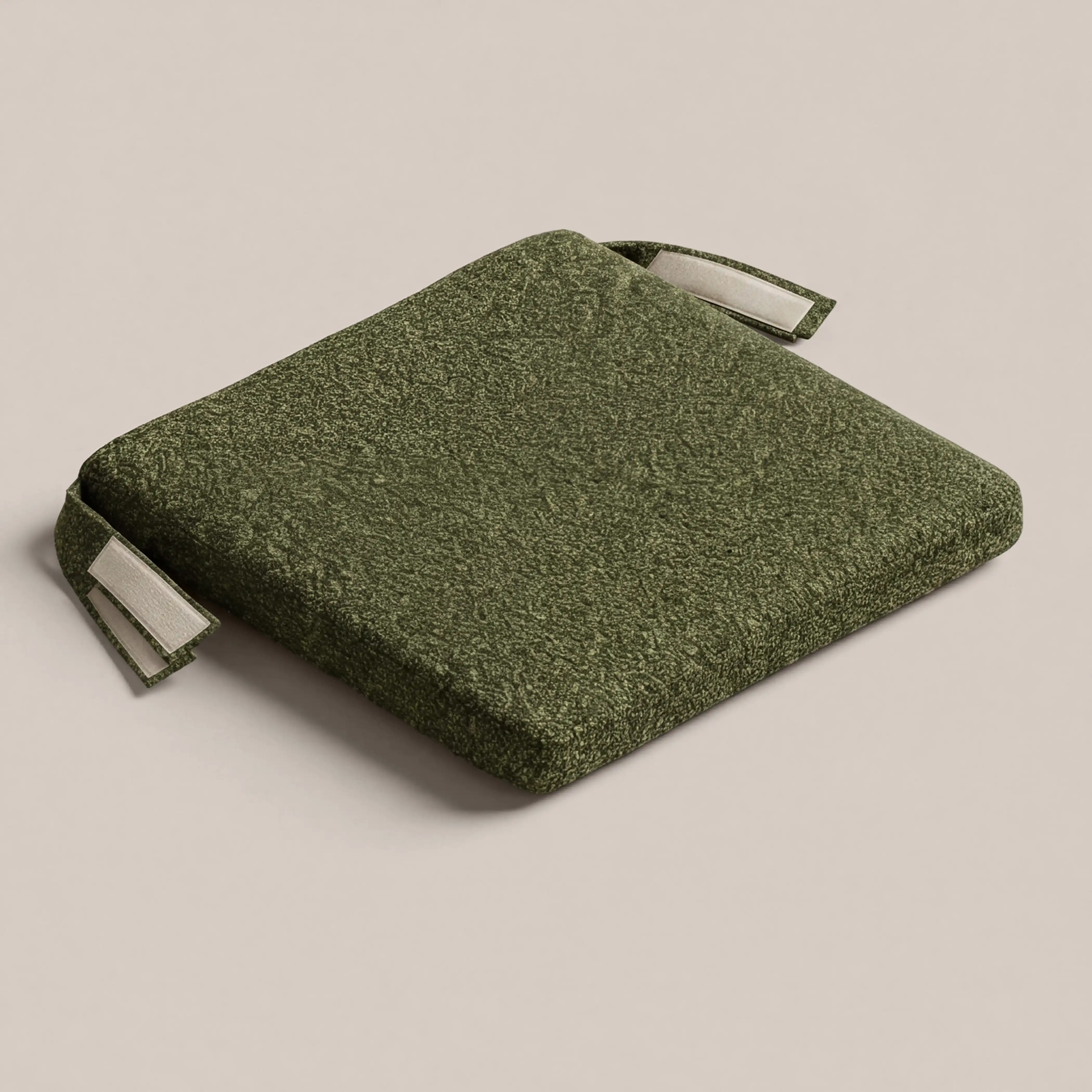 Garden Seat Cushion | Green Boucle - Image 4