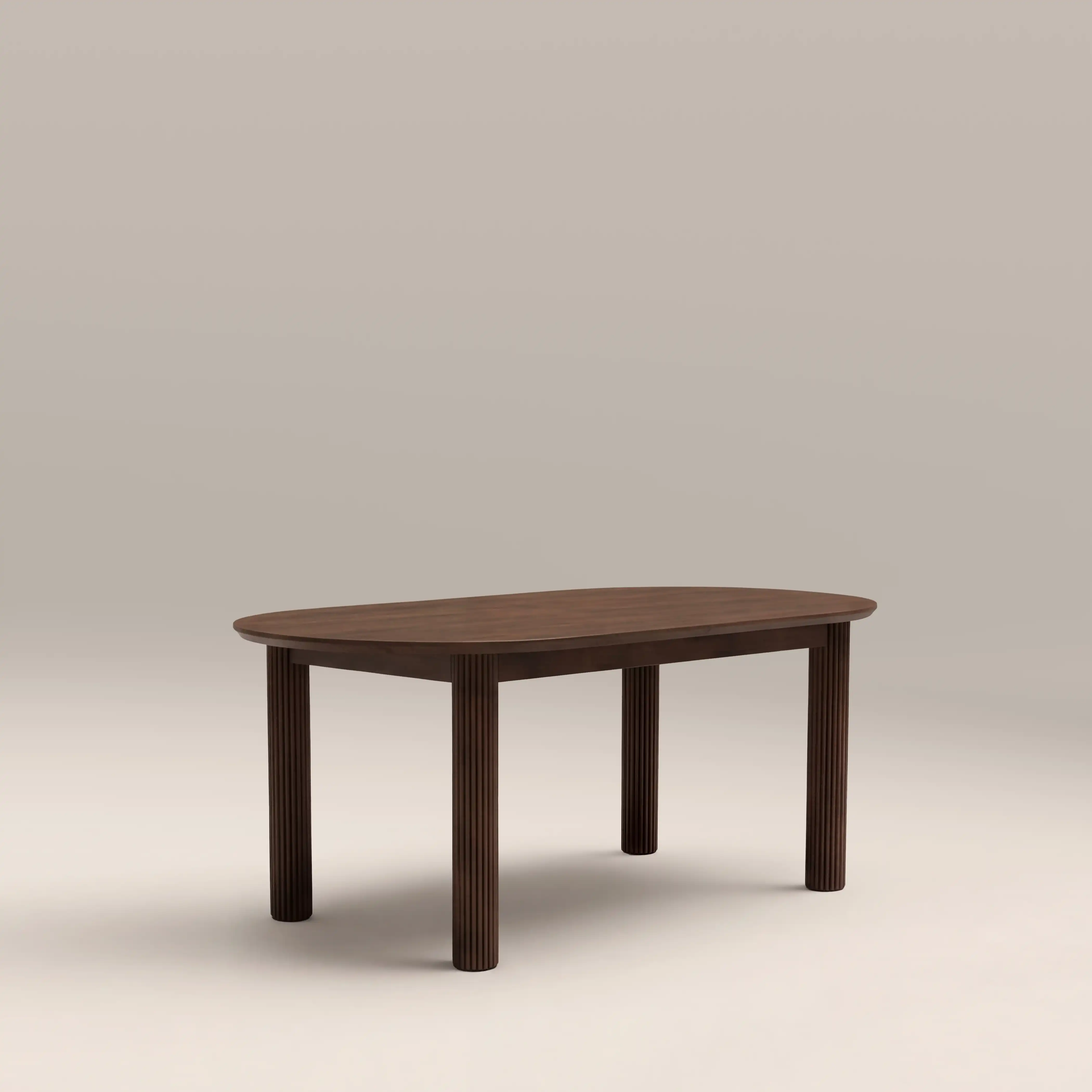 Skylar 6-8 Seat Oval Extendable Wooden Dining Table | Walnut - Image 3