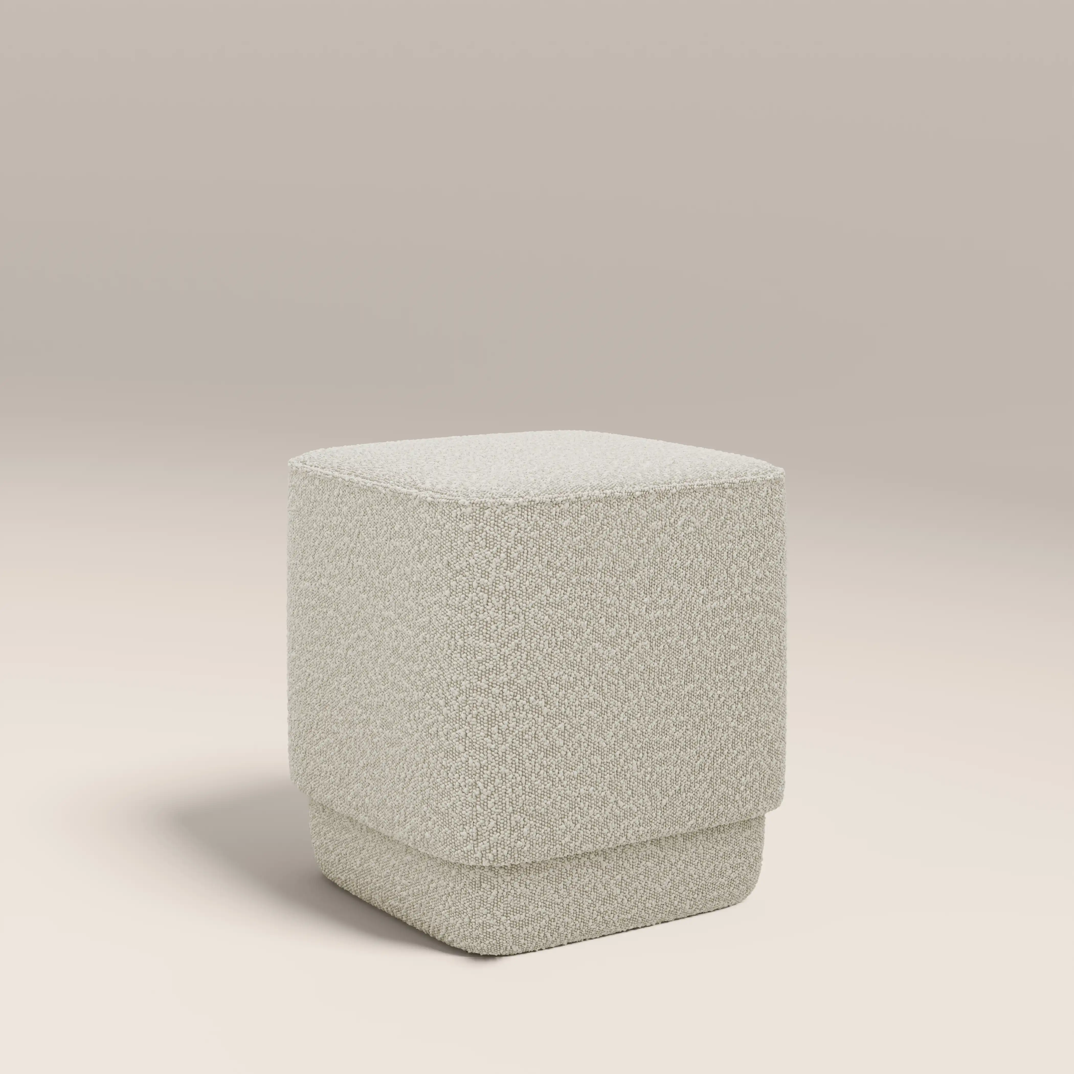 Soho Pouffe | Speckled Stone Sustainable Boucle - Image 3