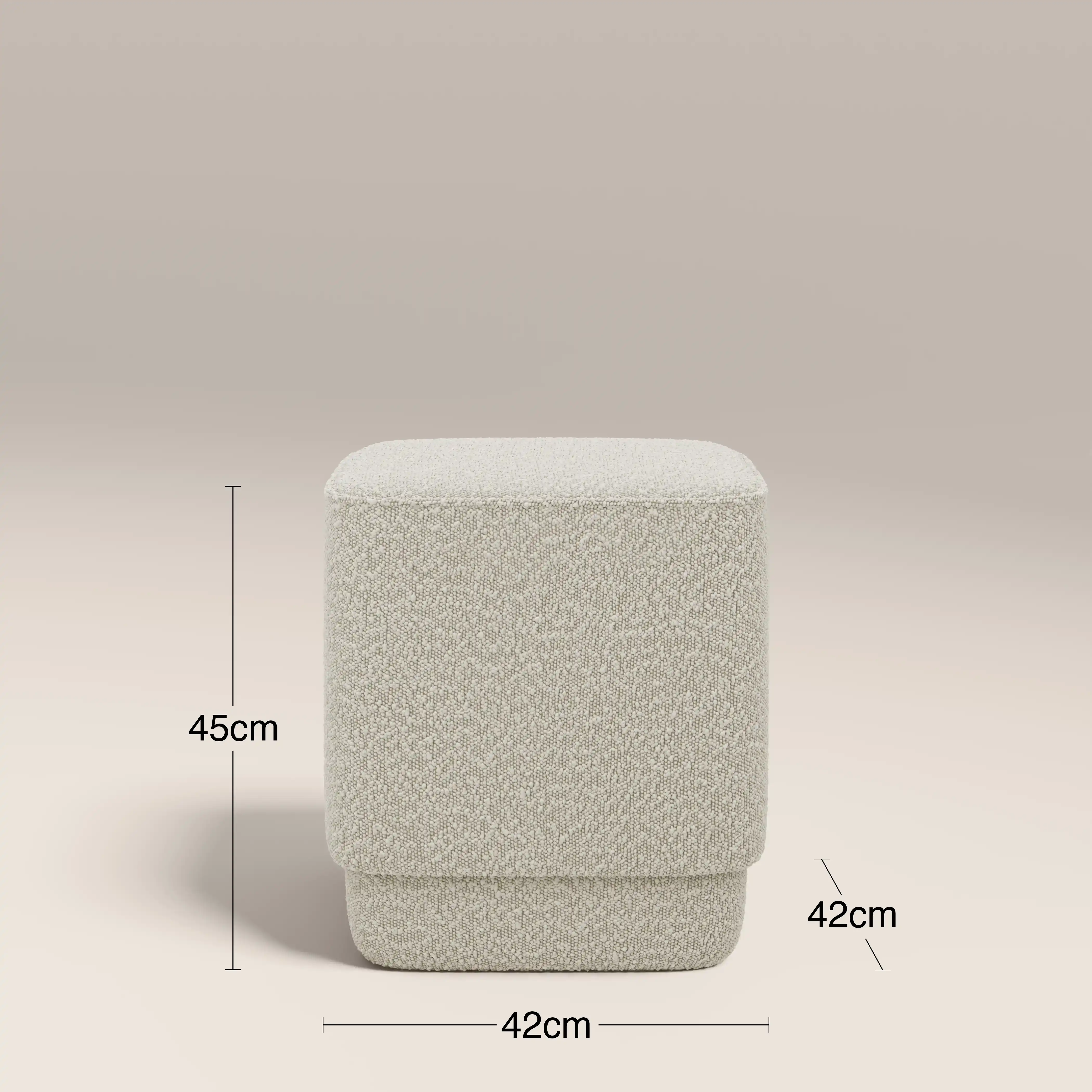 Soho Pouffe | Speckled Stone Sustainable Boucle - Image 5