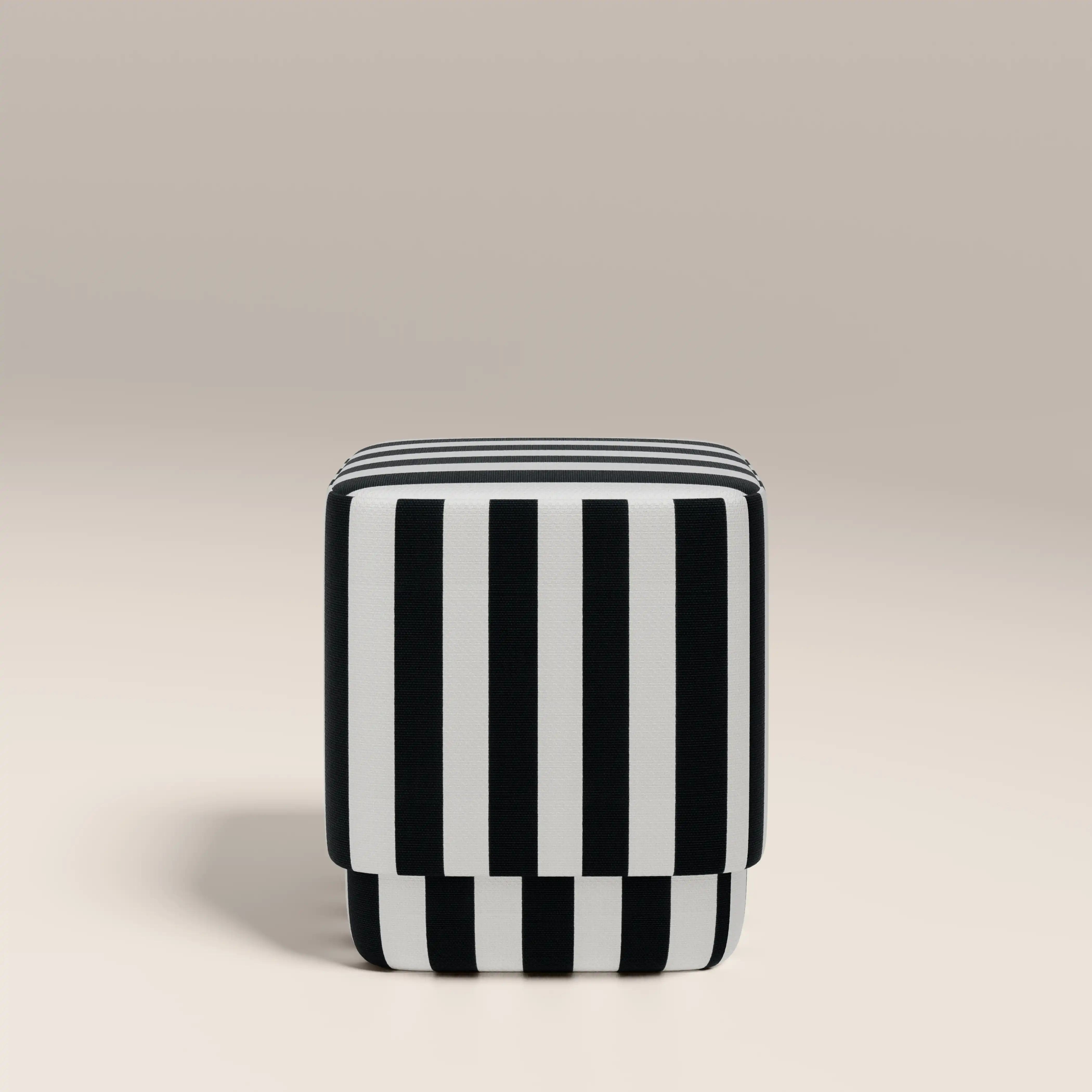 Soho Pouffe | Striped Fabric - Image 4