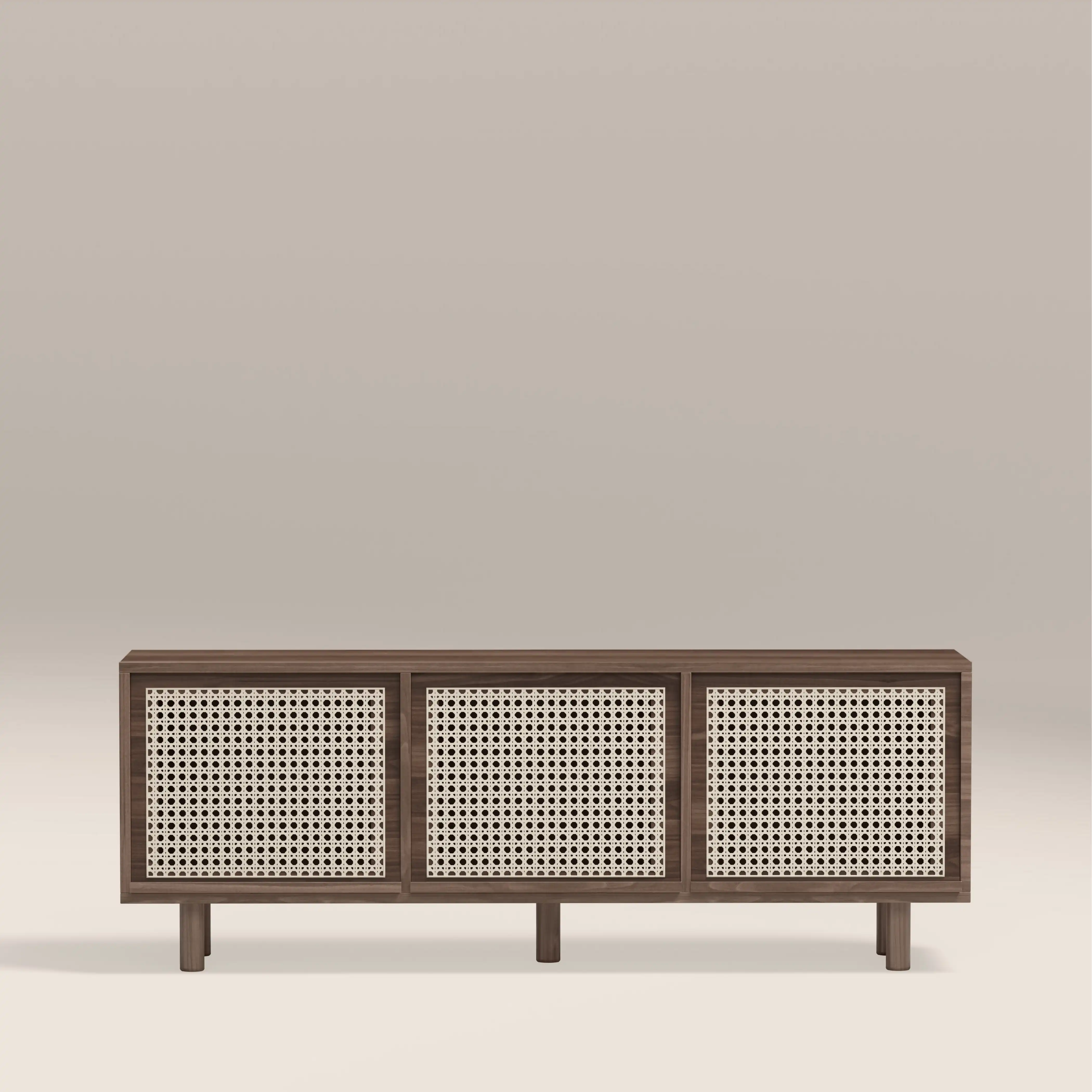 Soller Large Wooden TV Stand | Walnut & Natural - Image 2
