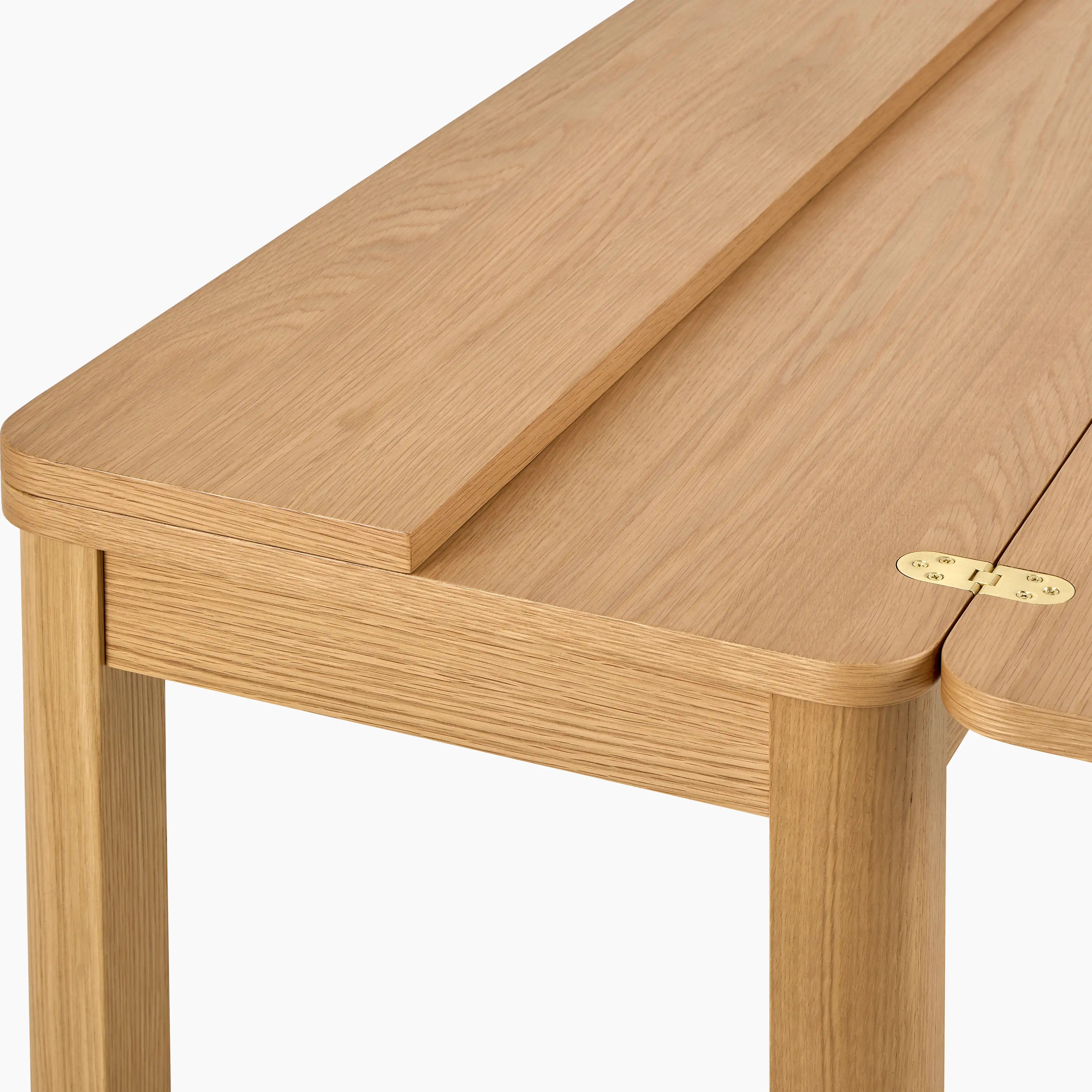 Southampton 2-4 Seat Rectangle Wooden Folding Dining Table | Oak - Image 5
