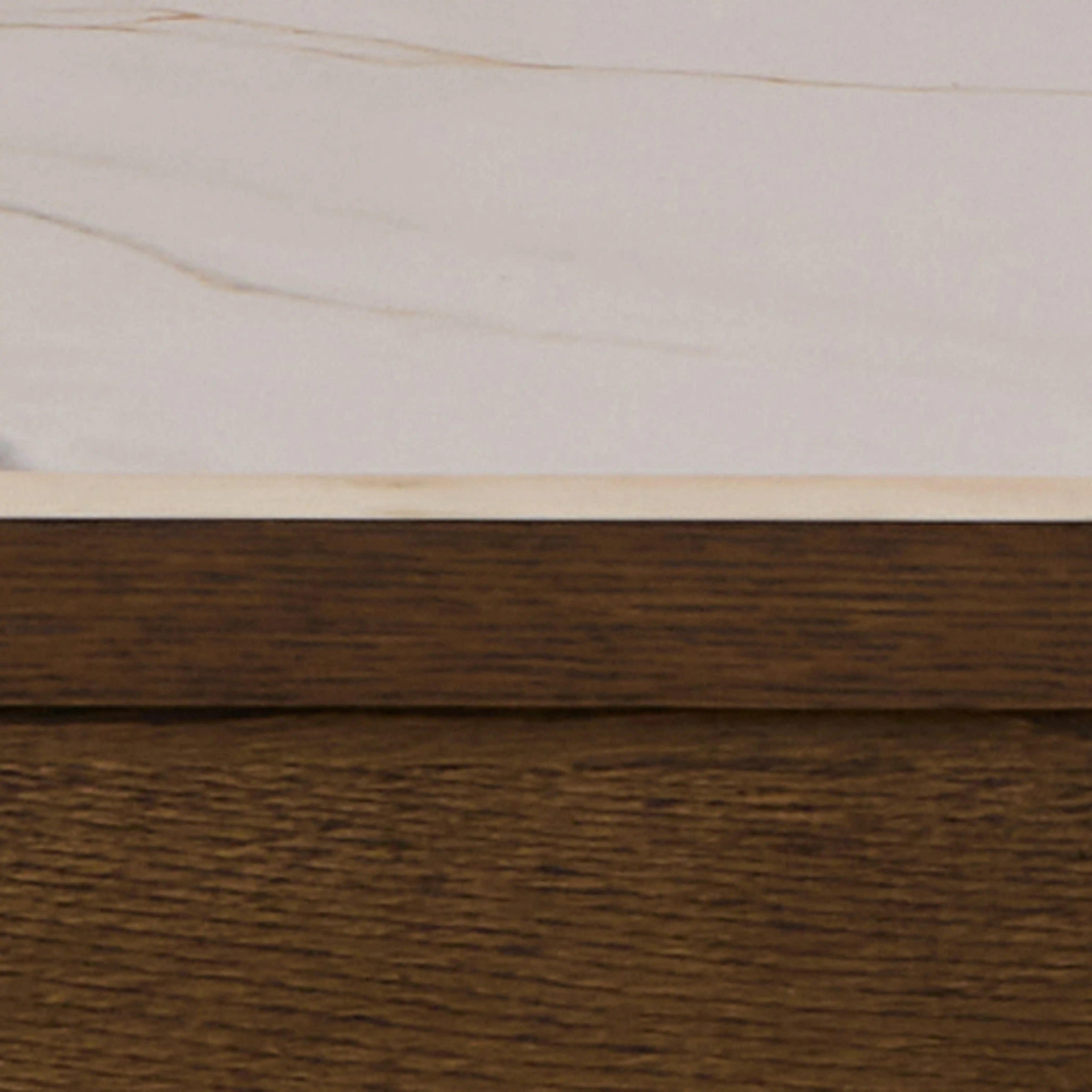 Southampton 6 Seat Rectangle Dining Table | Ecru Ceramic & Smoked Walnut - Image 4