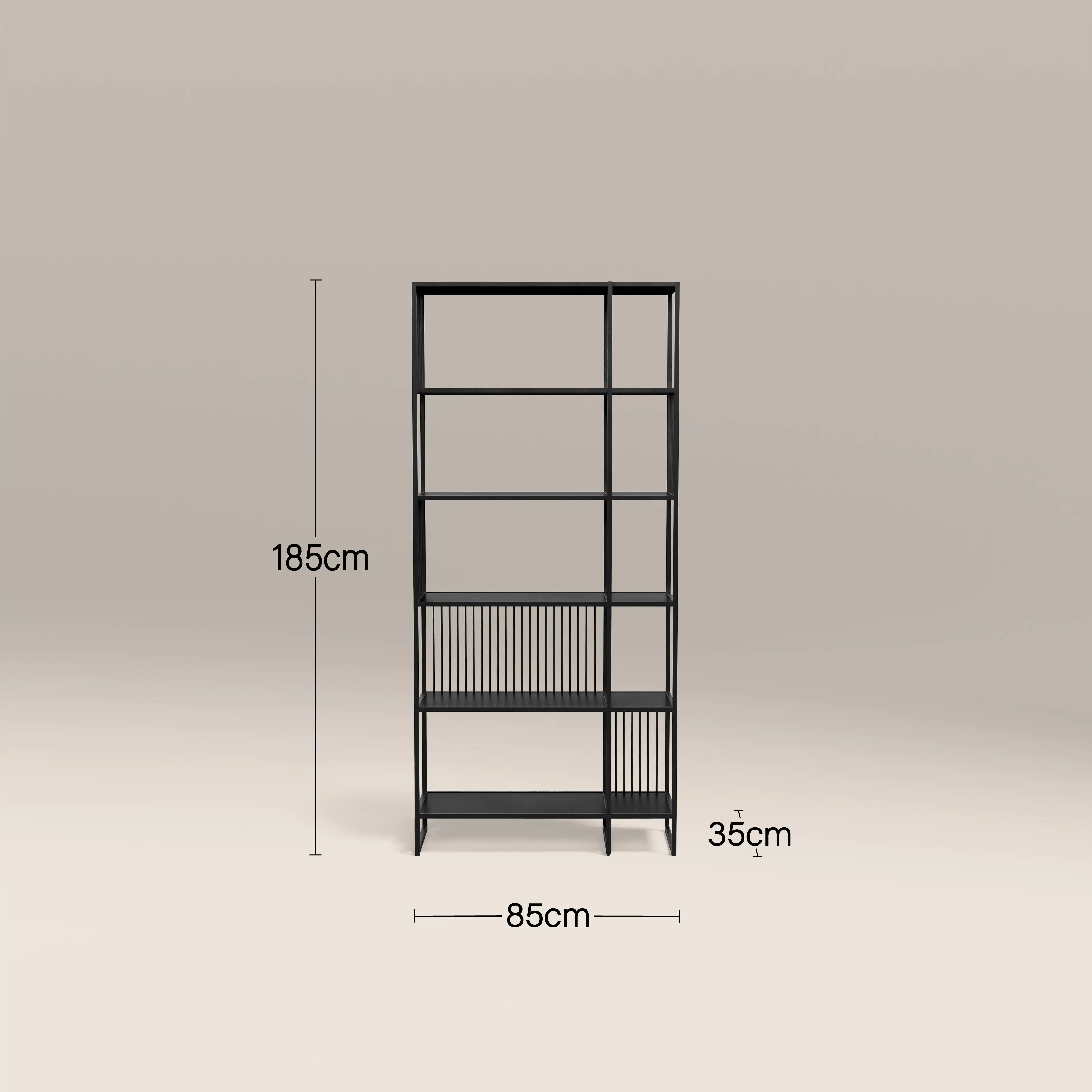 Strington Bookcase | Black - Image 4