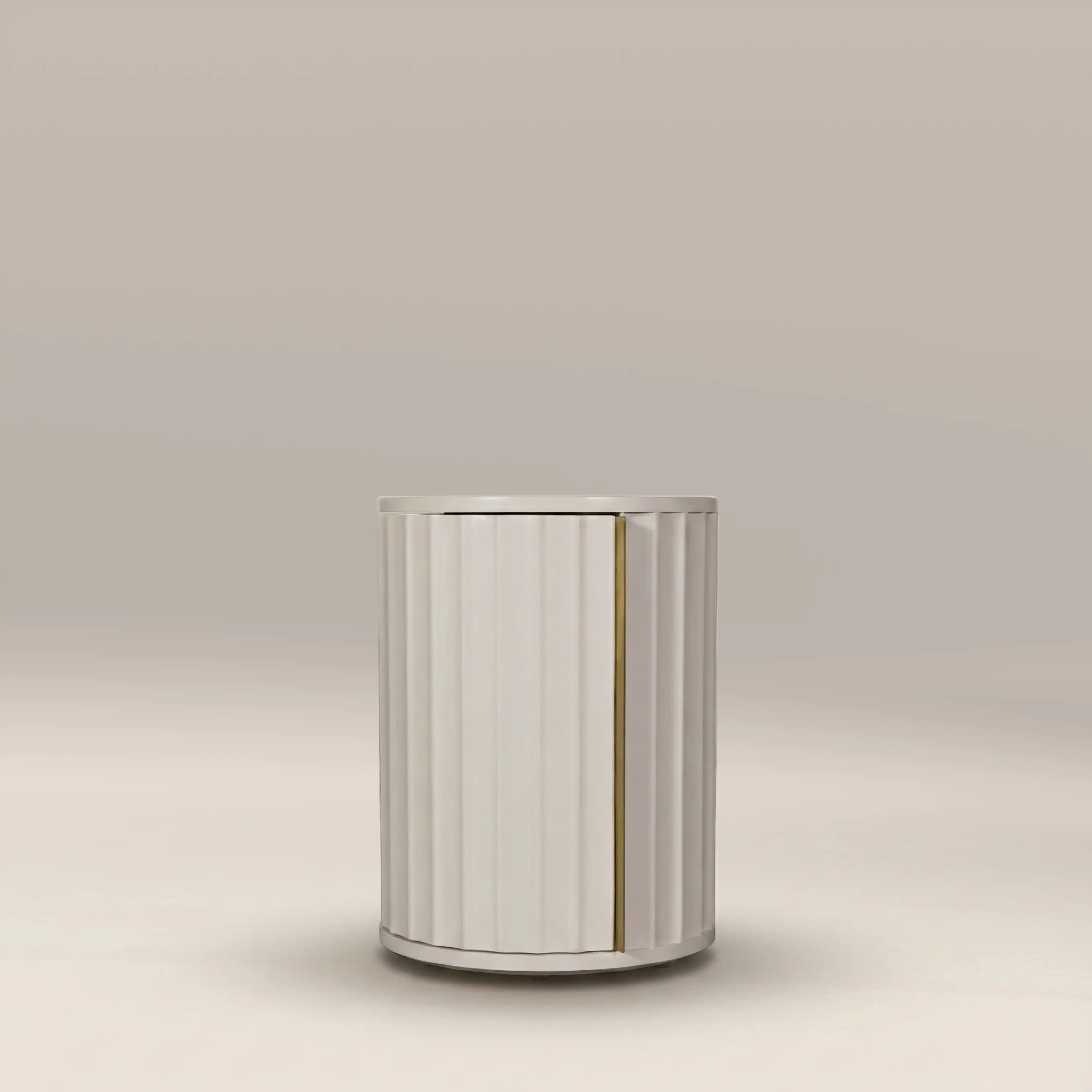 Suvi Left Bedside Table | Ivory