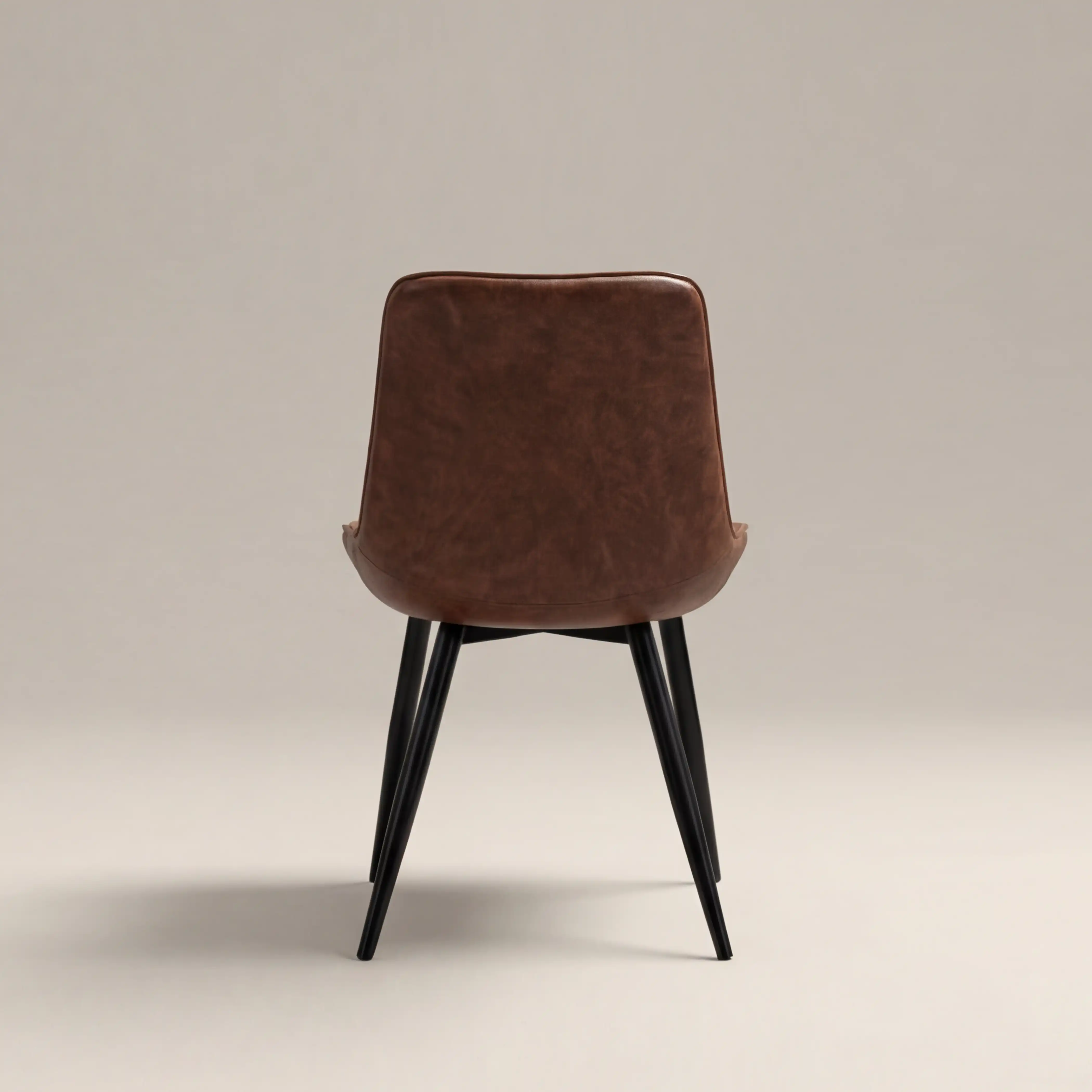 Taylor Dining Chair | Vintage Tan Faux Leather - Image 6