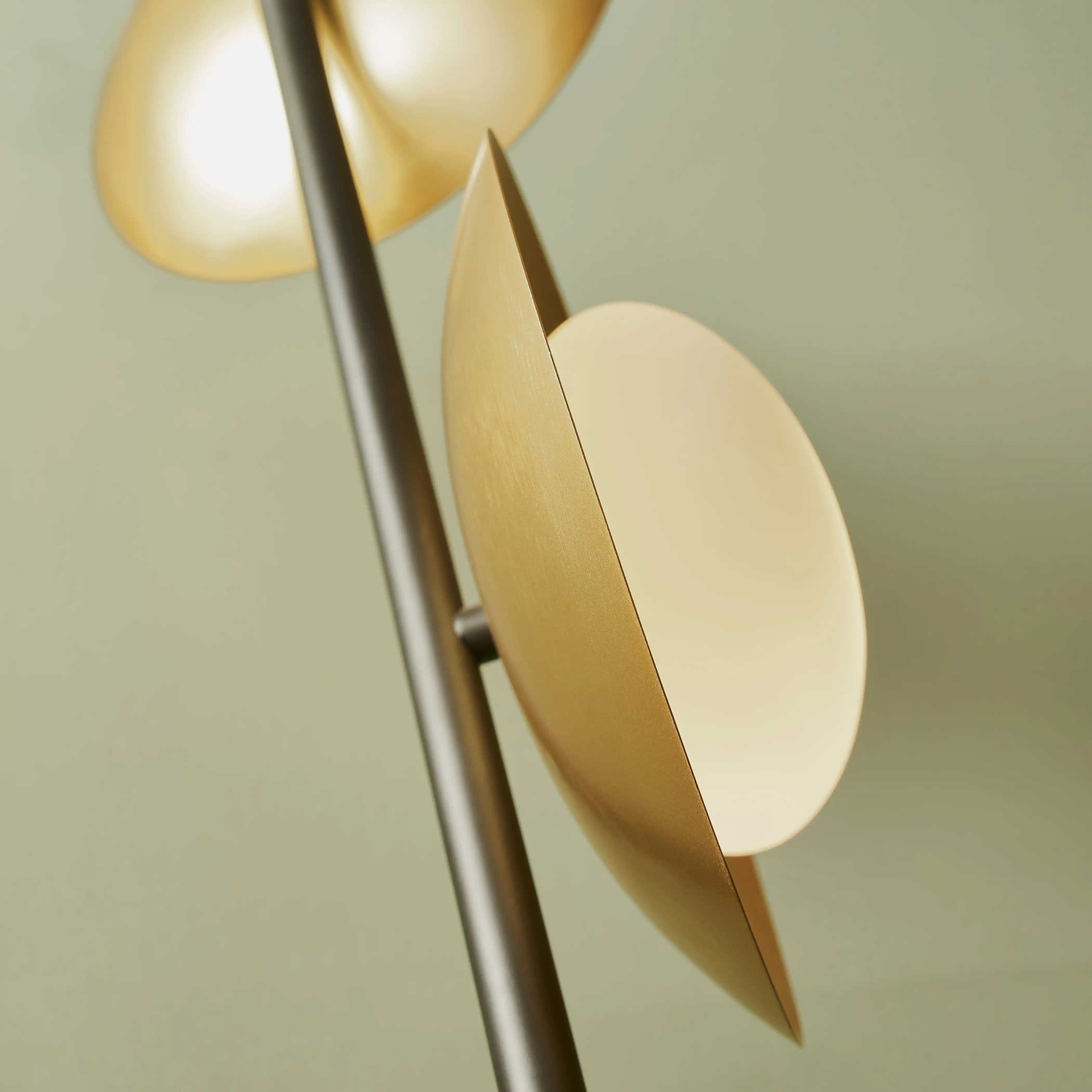 Temuka Floor Lamp | Brass & Black - Image 6