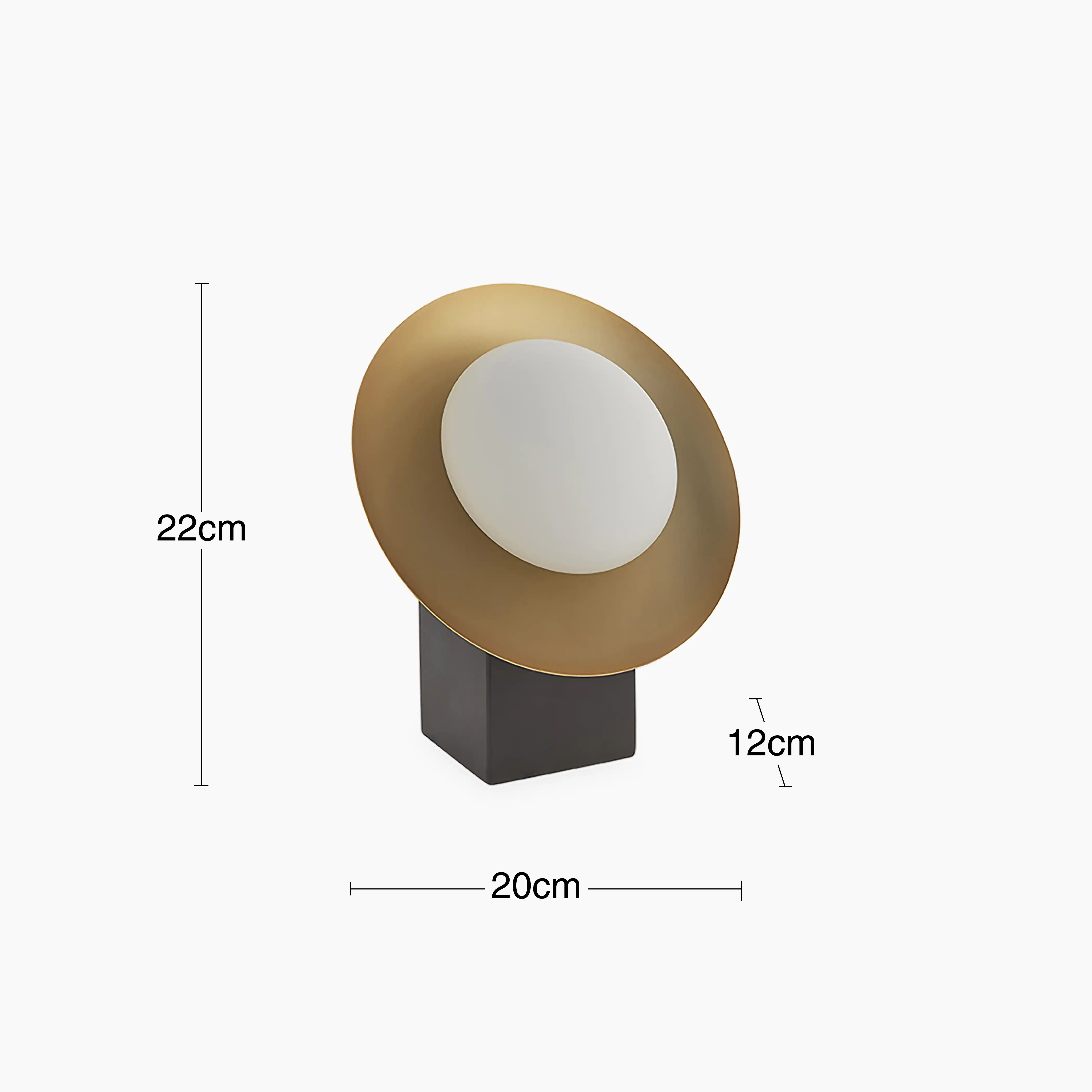Temuka Table Lamp | Brass & Black - Image 12