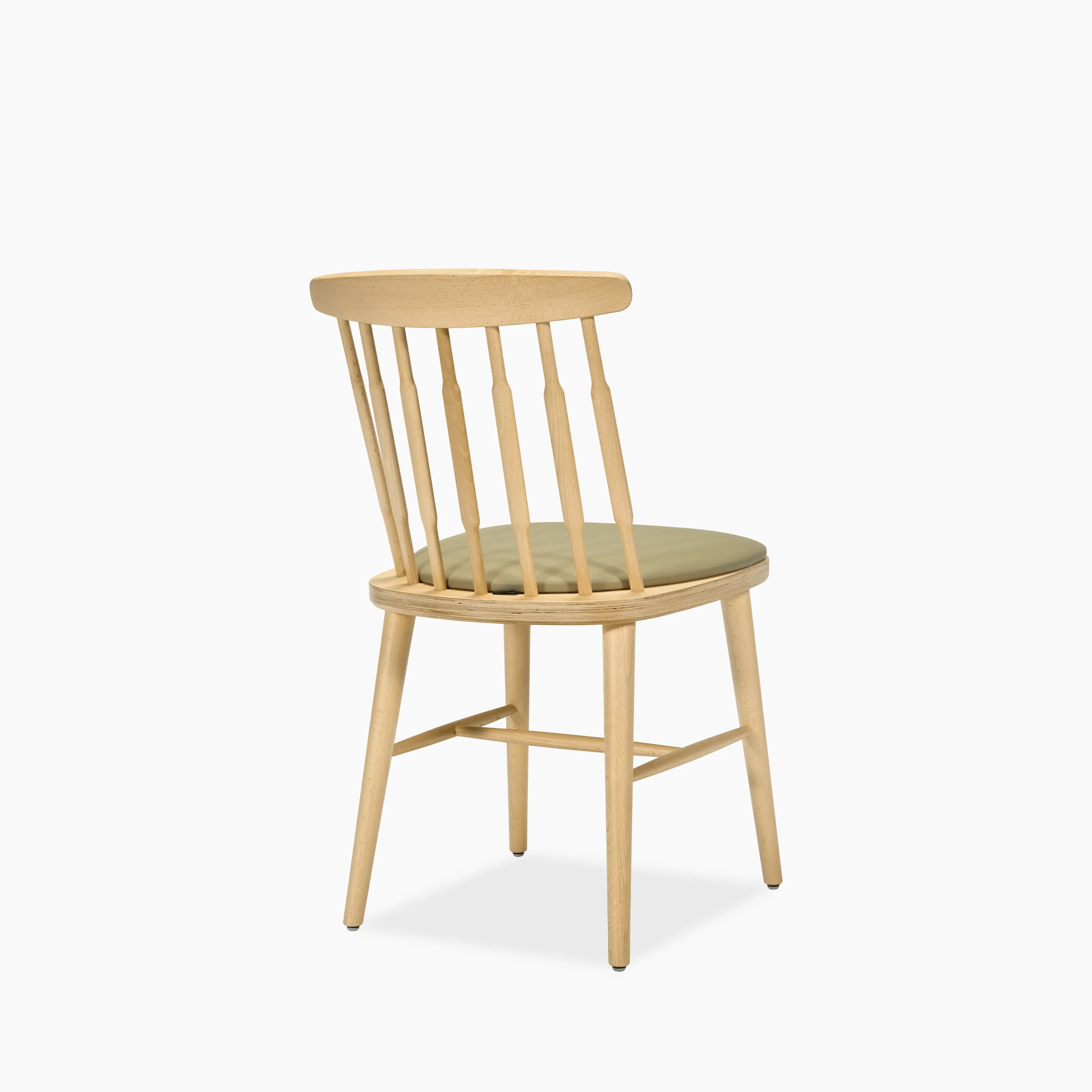 Tessa Wooden Dining Chair | Upholstered Seat - Image 2
