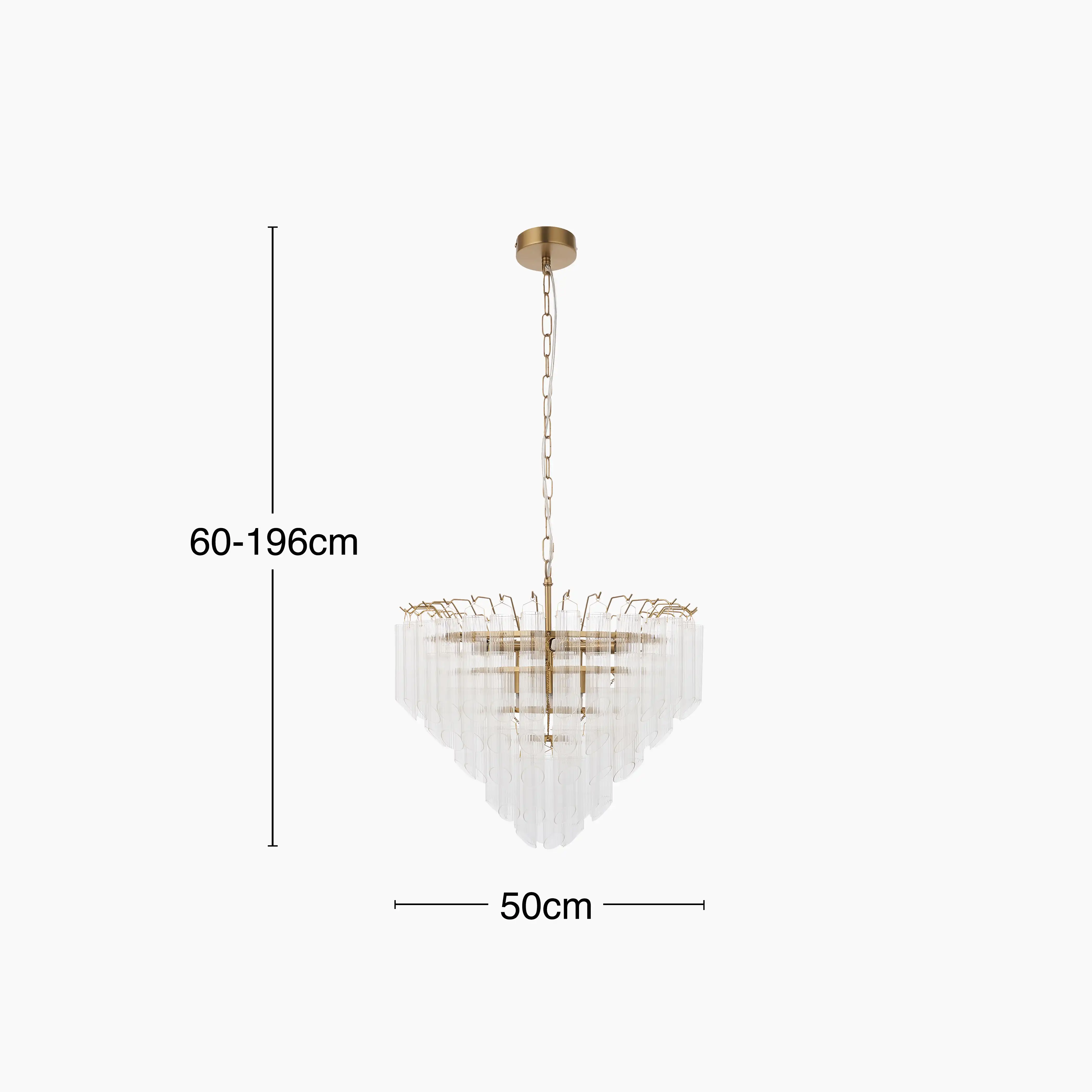 Toulouse 12 Light Pendant Light | Brass - Image 8