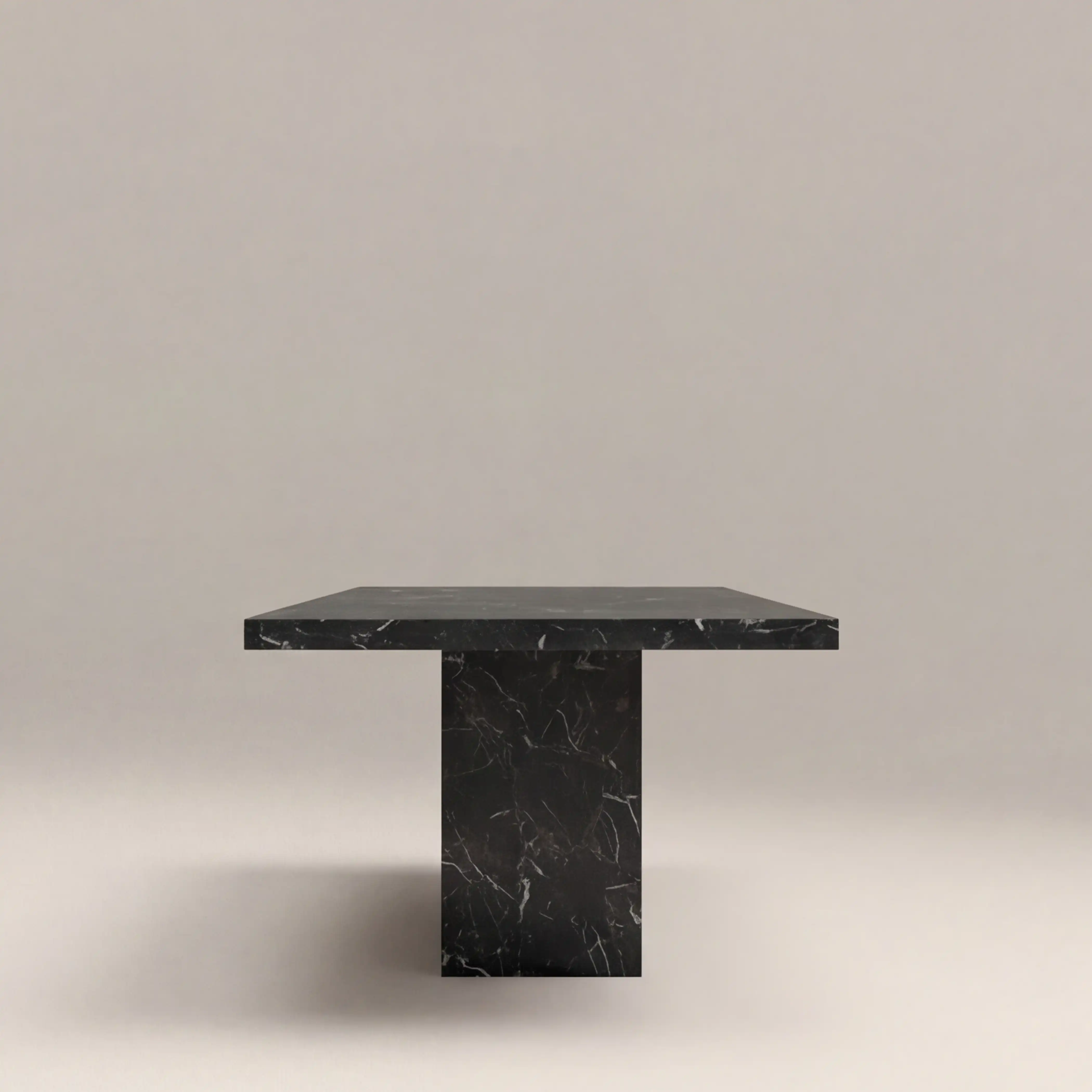 Toulouse 6 Seat Rectangle Dining Table | Onyx Black Marble - Image 4