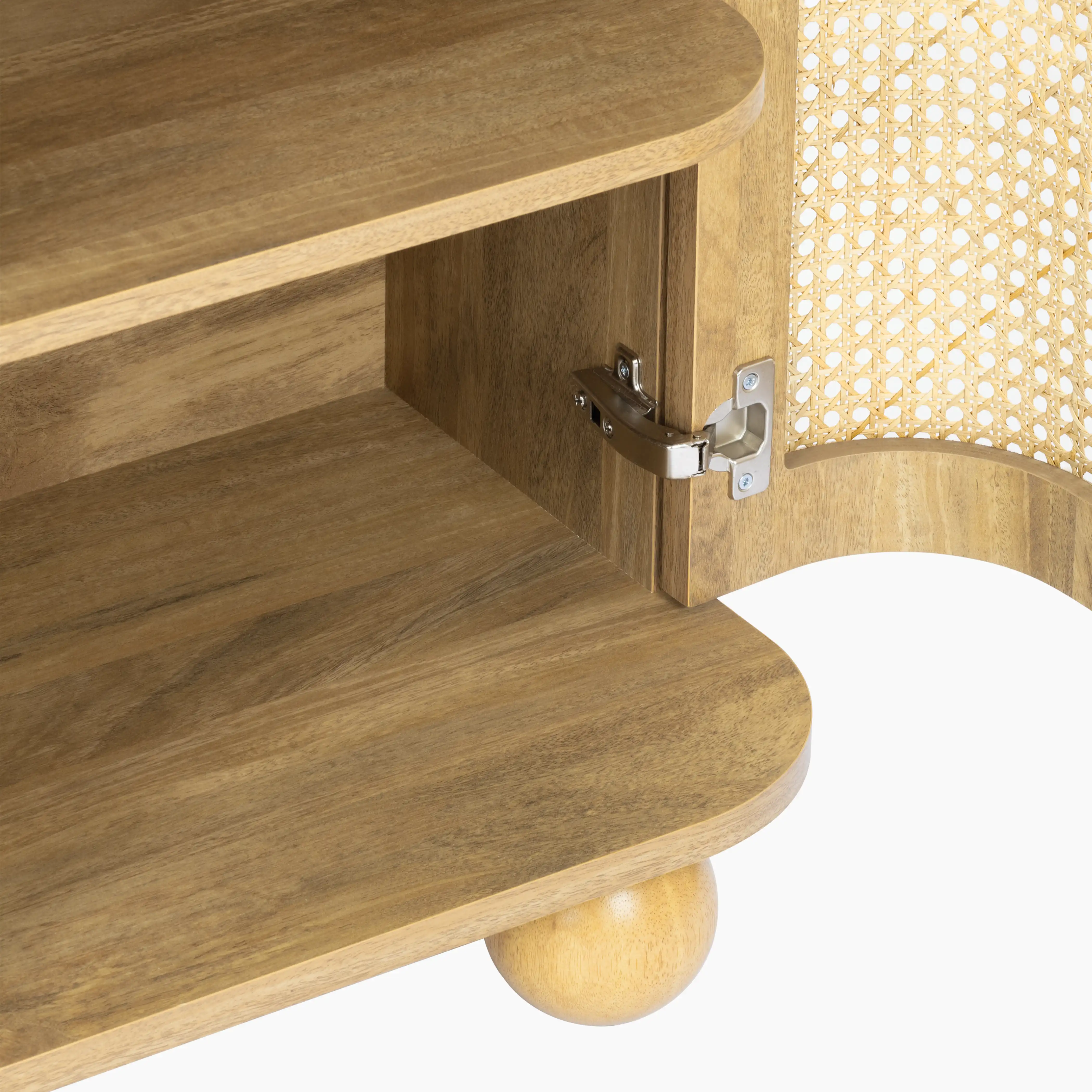Una Wooden Sideboard | Oak & Cane - Image 7
