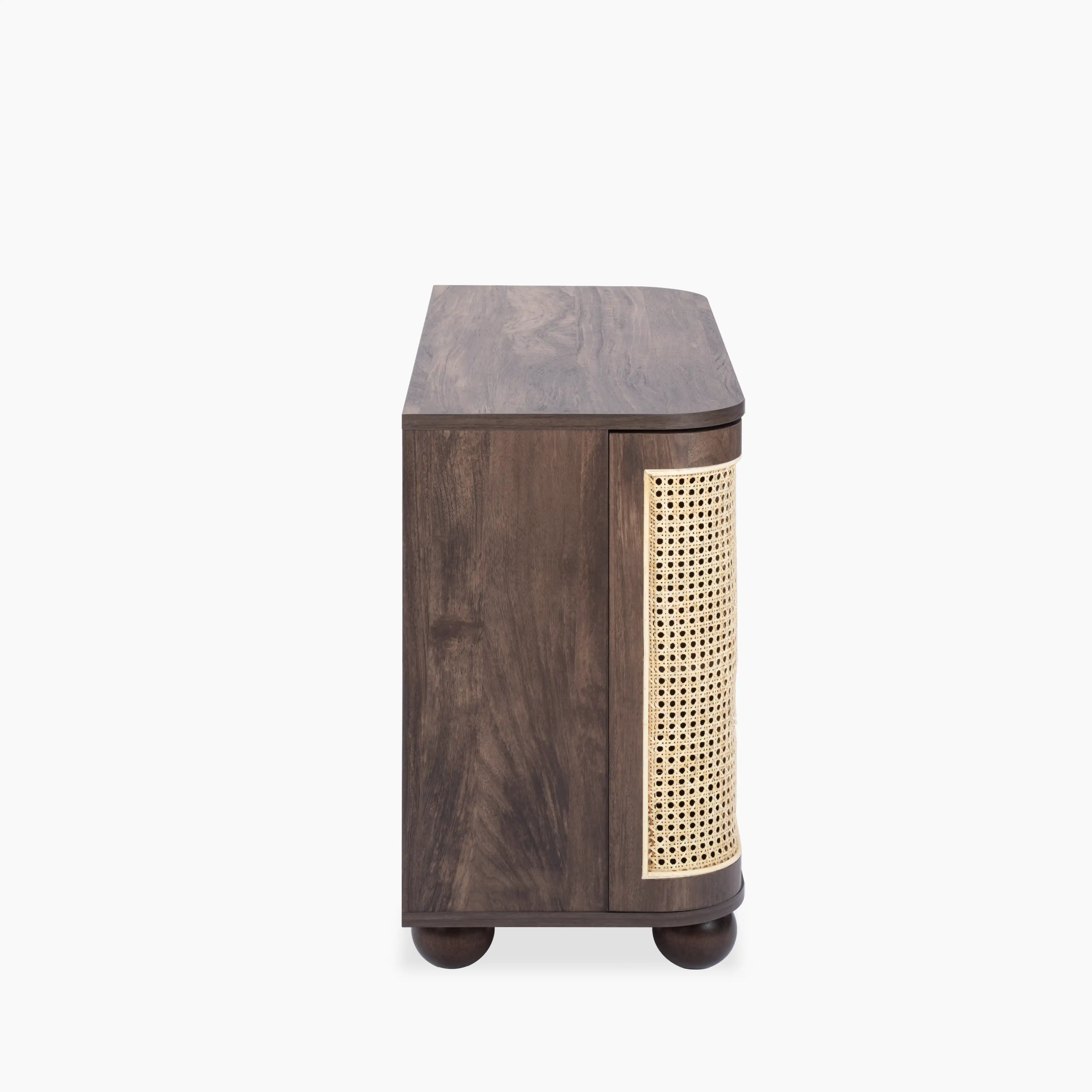 Una Wooden Sideboard | Walnut & Cane - Image 6