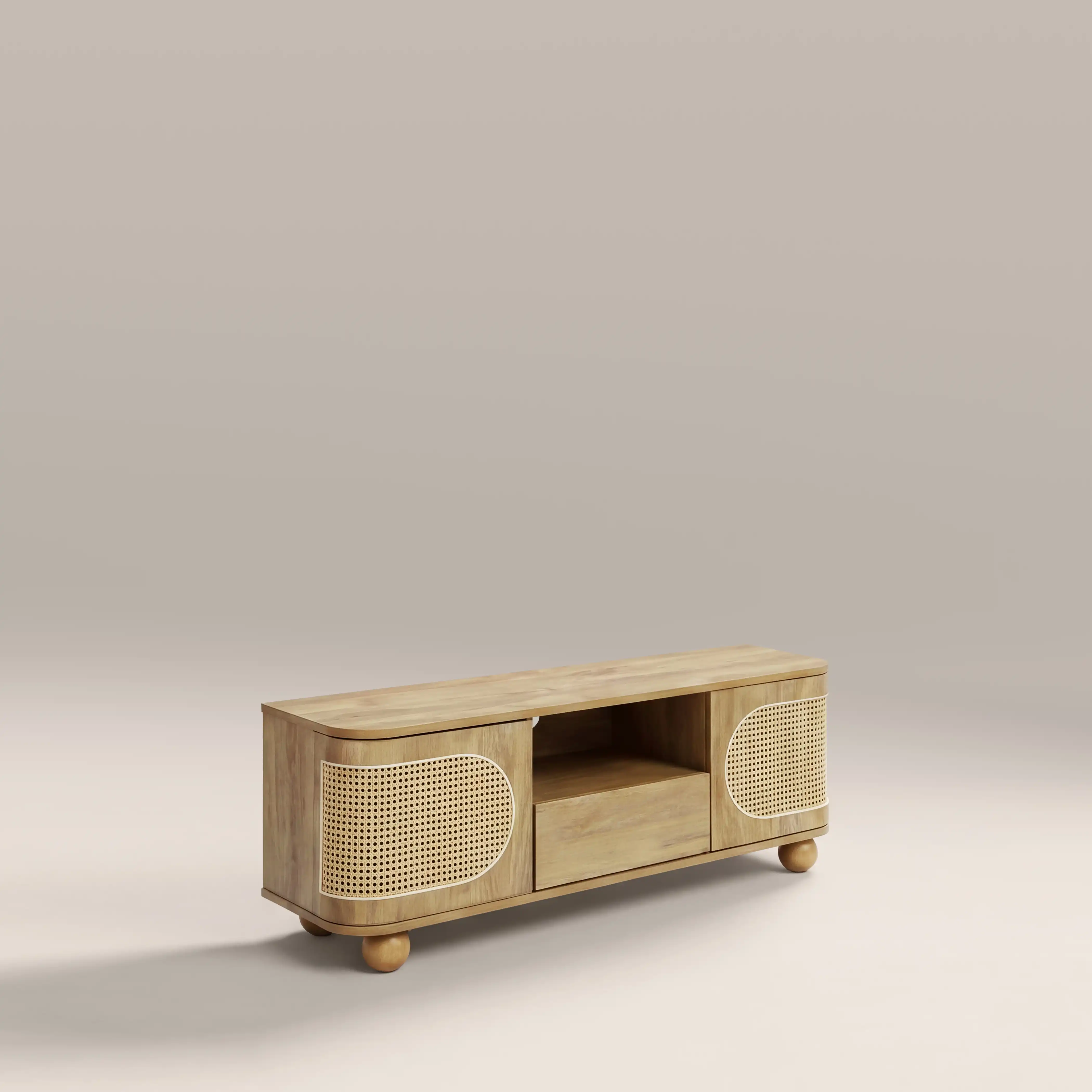 Una Wooden TV Stand | Oak & Cane - Image 3