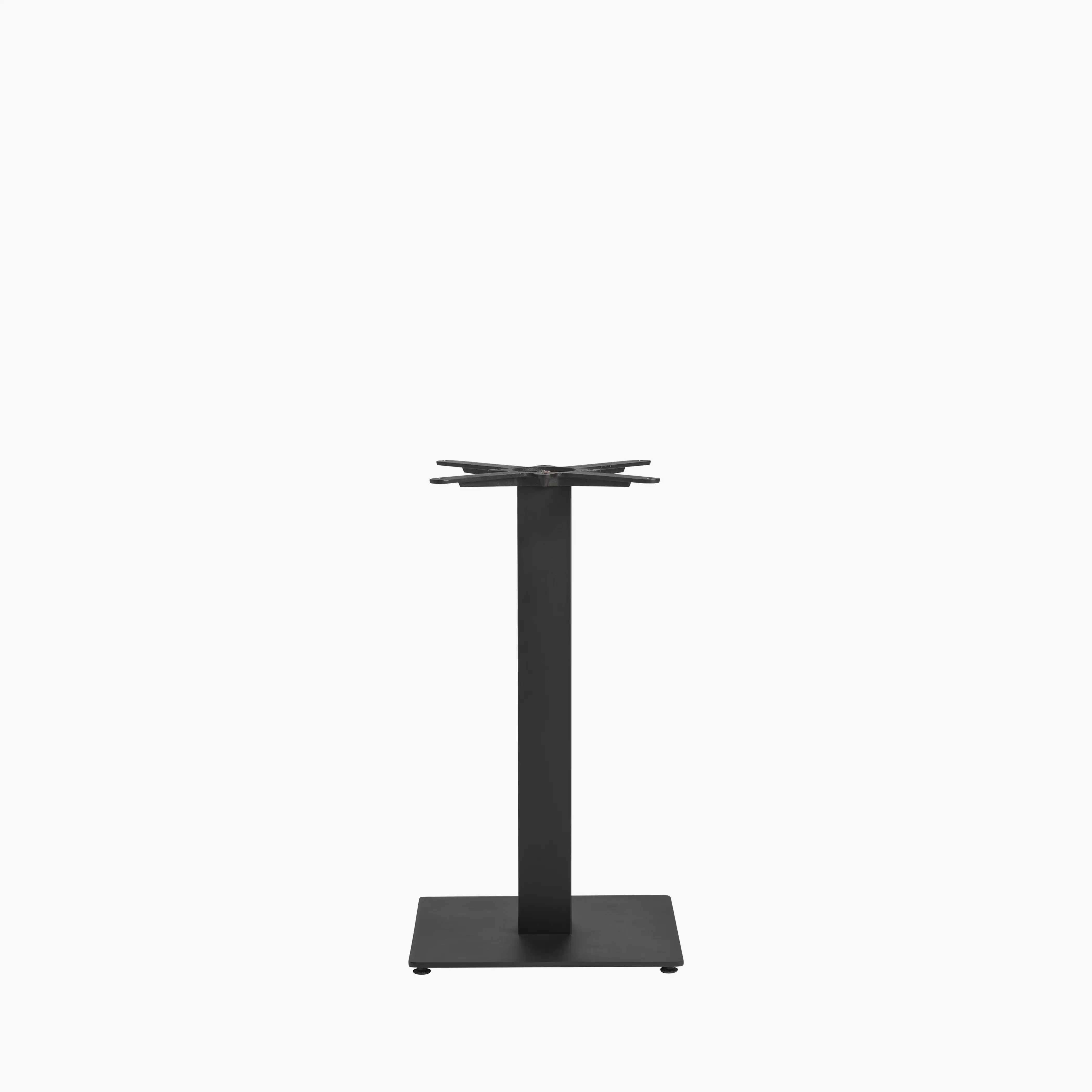 Vale Small Square Dining Table Base | Black