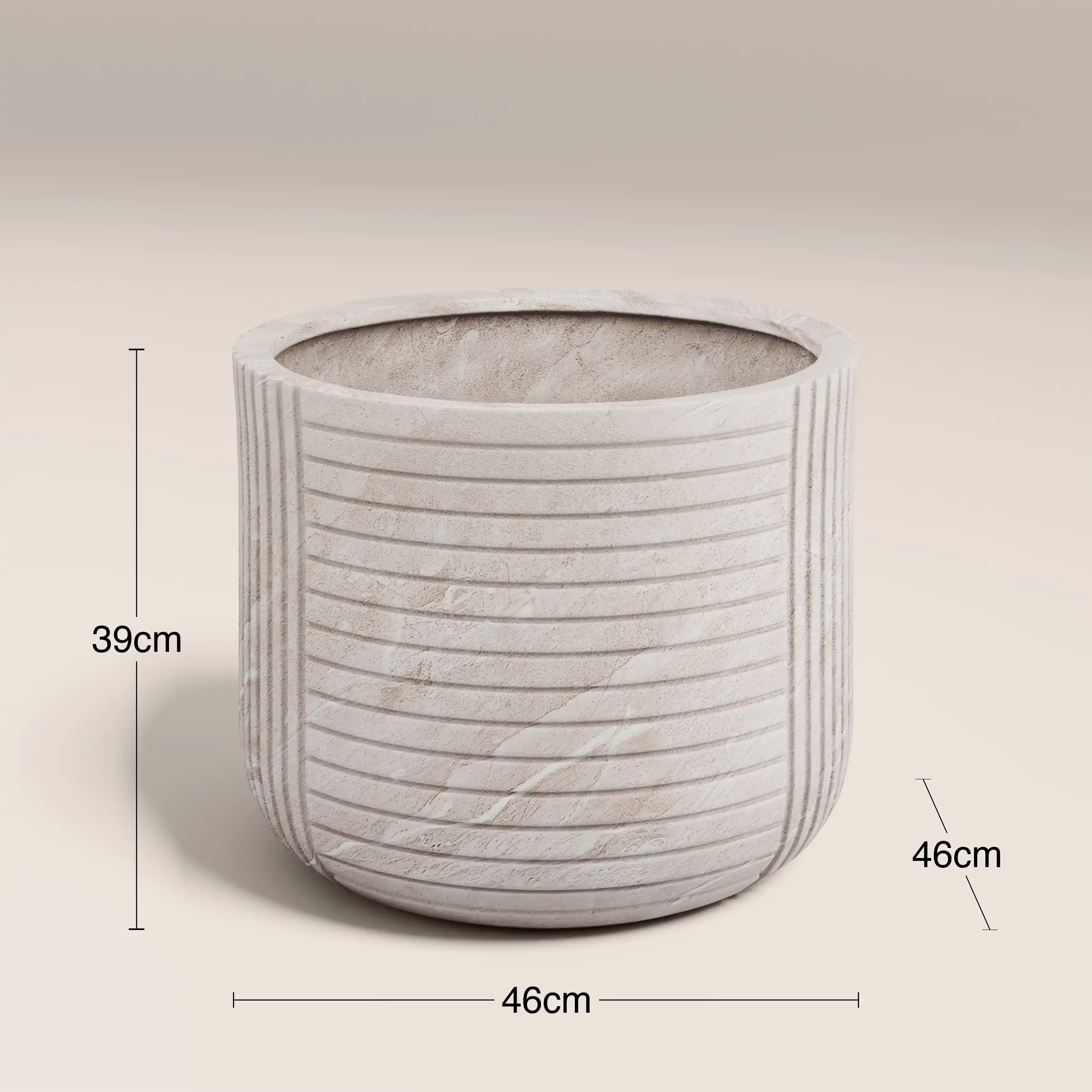 Victor Indoor/Outdoor Large Planter | Stone Effect - Image 6