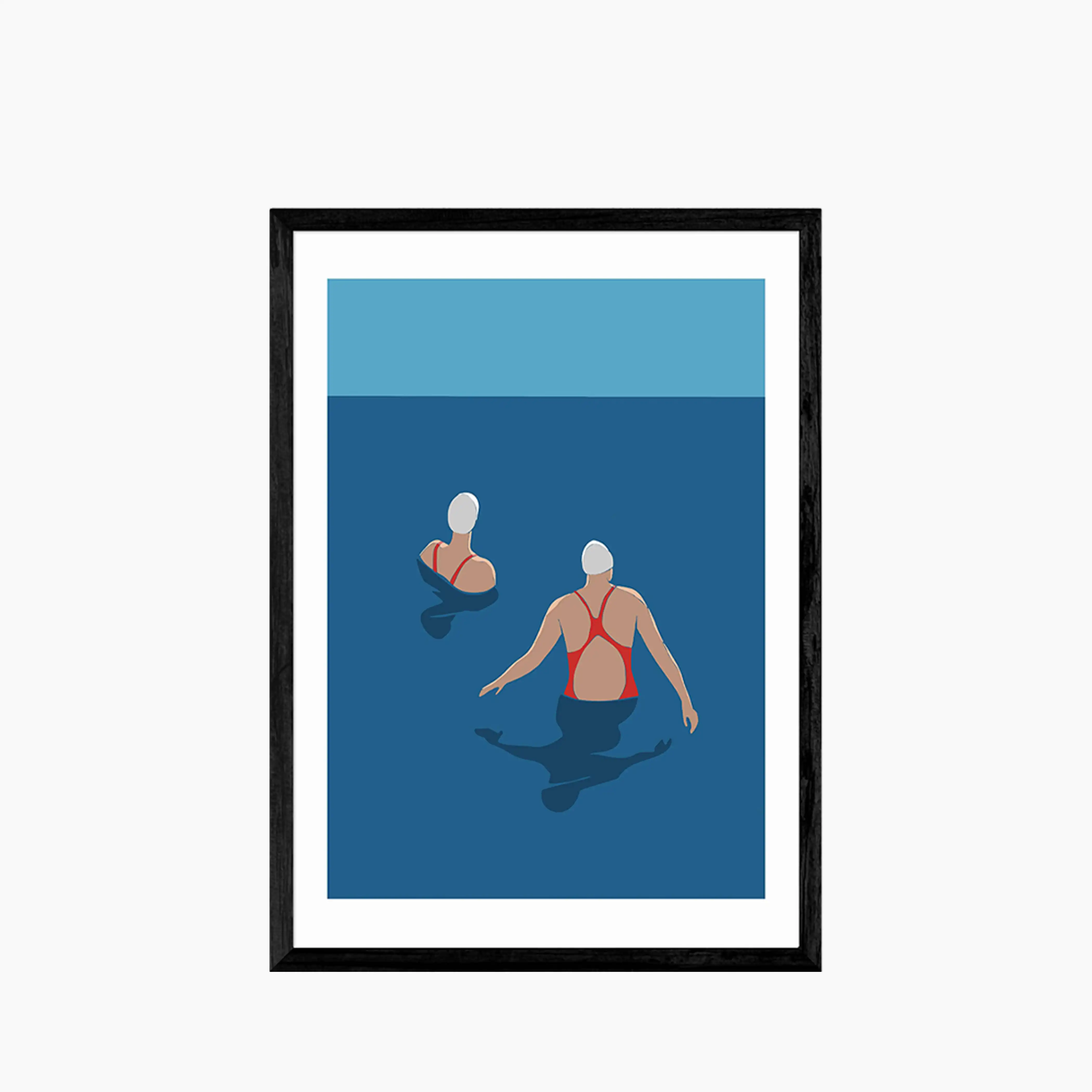 Wild Sea Swimming Graphic Print