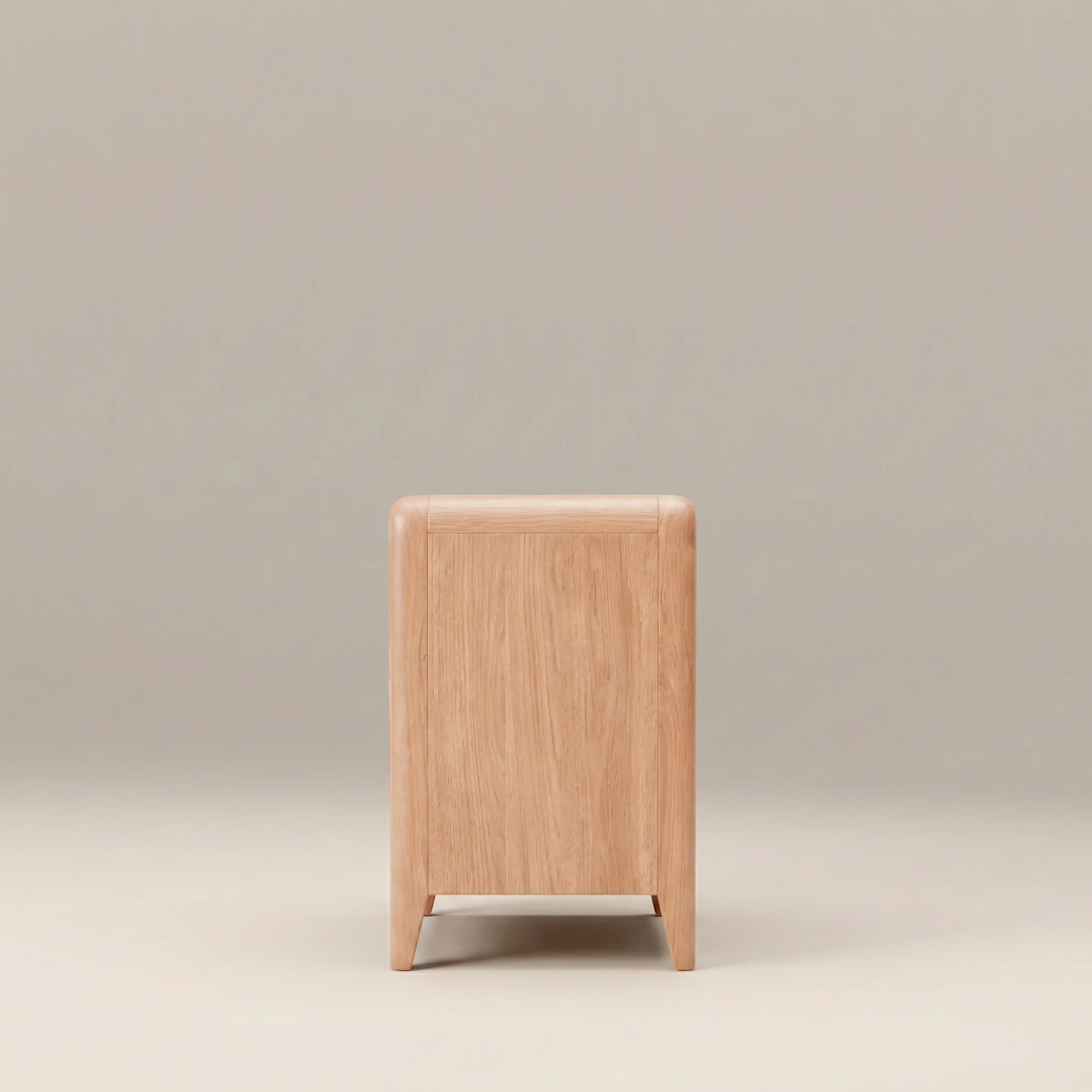 Winslow Large 3 Drawer Bedside Table | Natural - Image 3