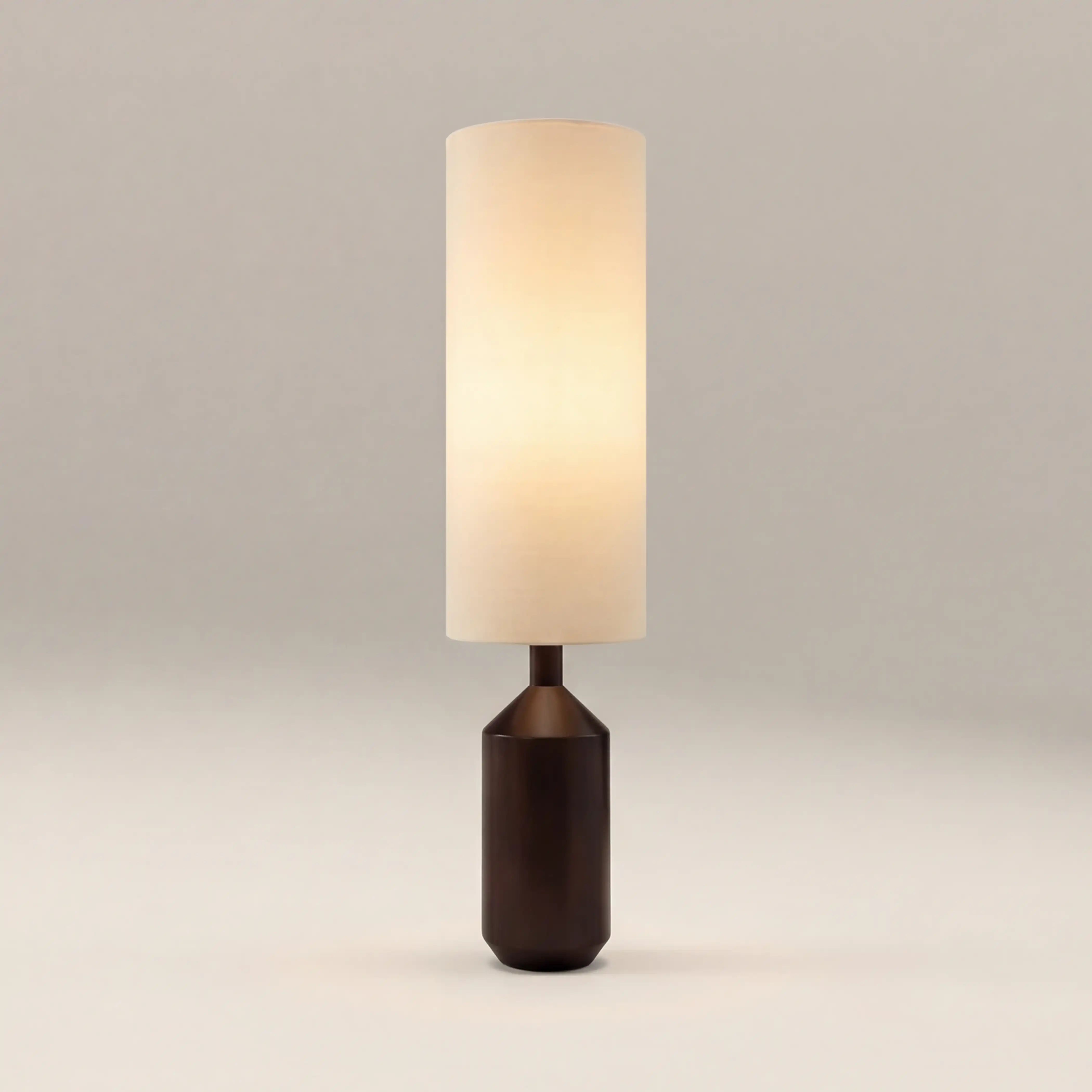 Wynter Floor Lamp | Natural Linen & Walnut - Image 3